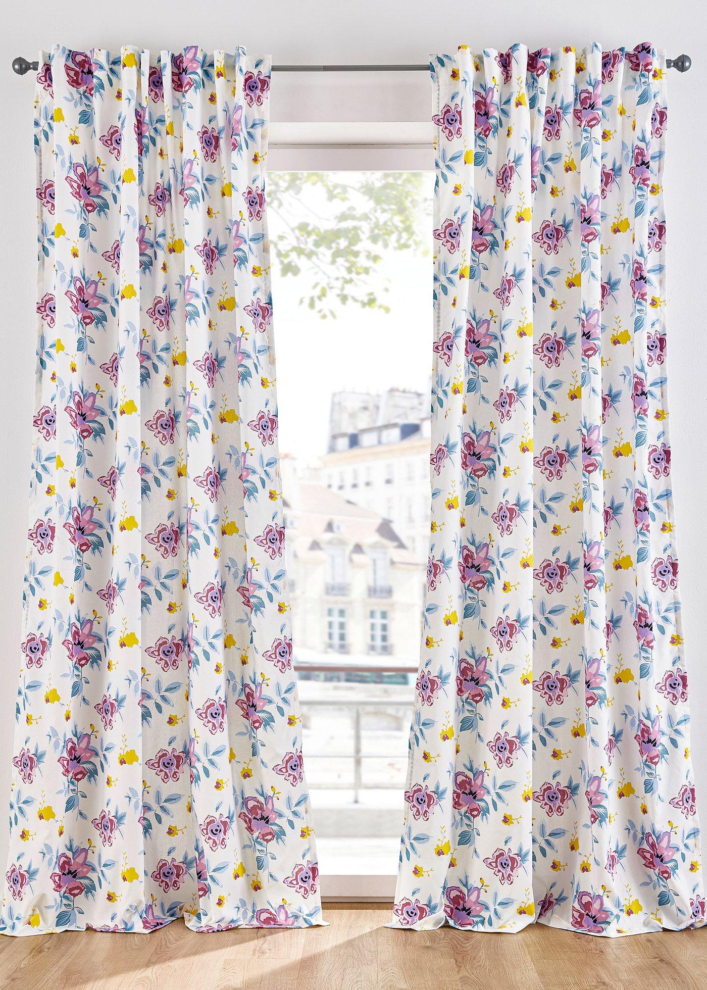 Panneau à imprimé floral (1 pce.)