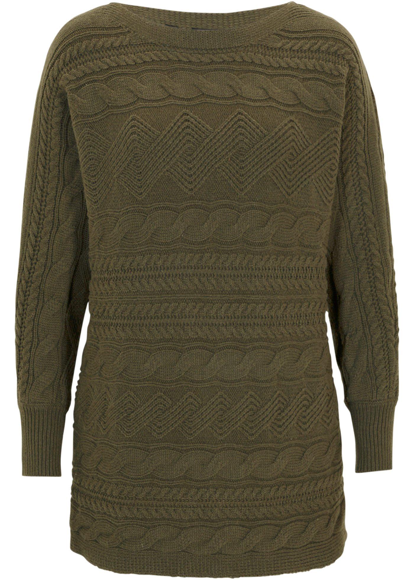 Pull à manches chauve-souris avec teneur en laine