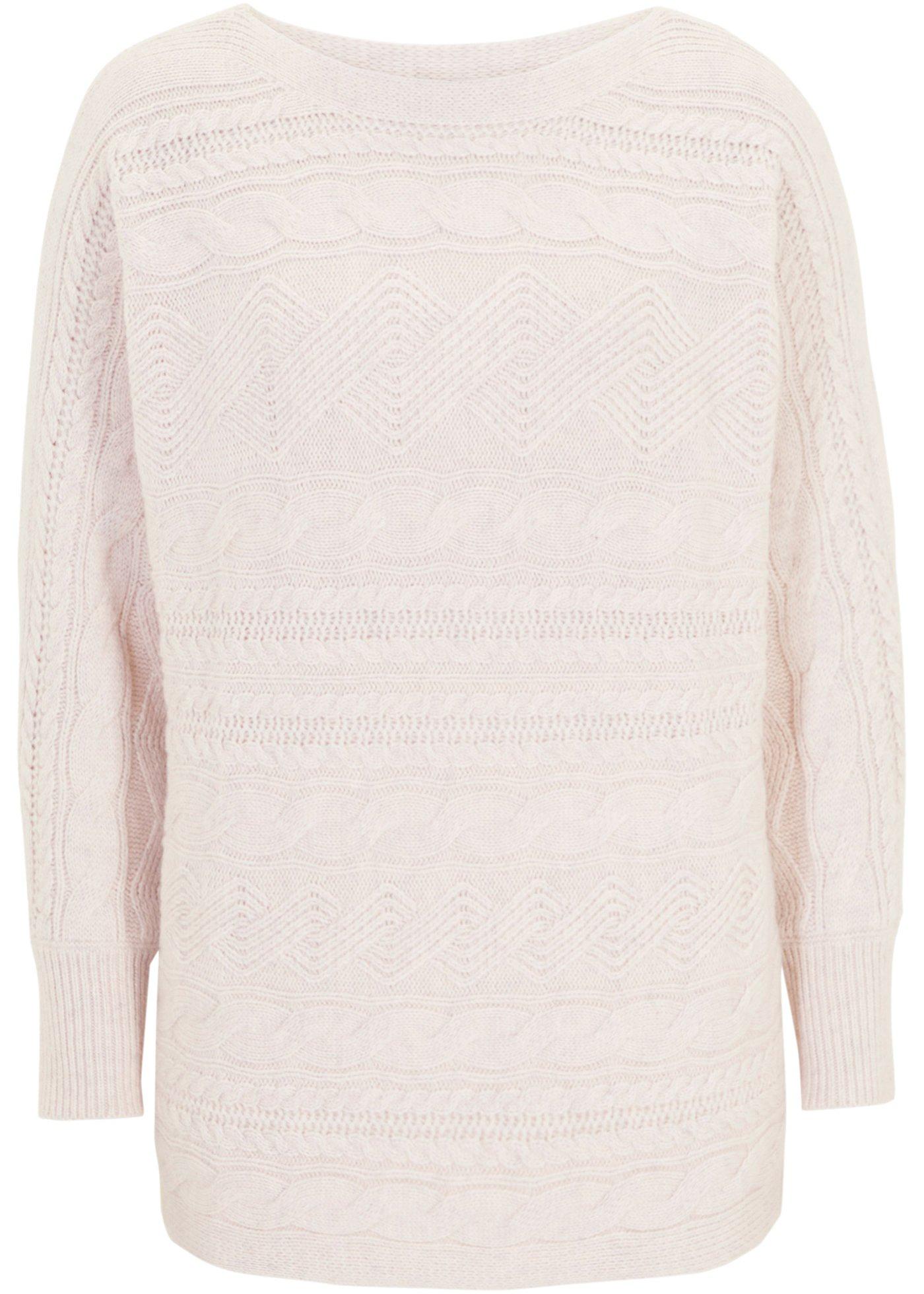 Pull à manches chauve-souris avec teneur en laine