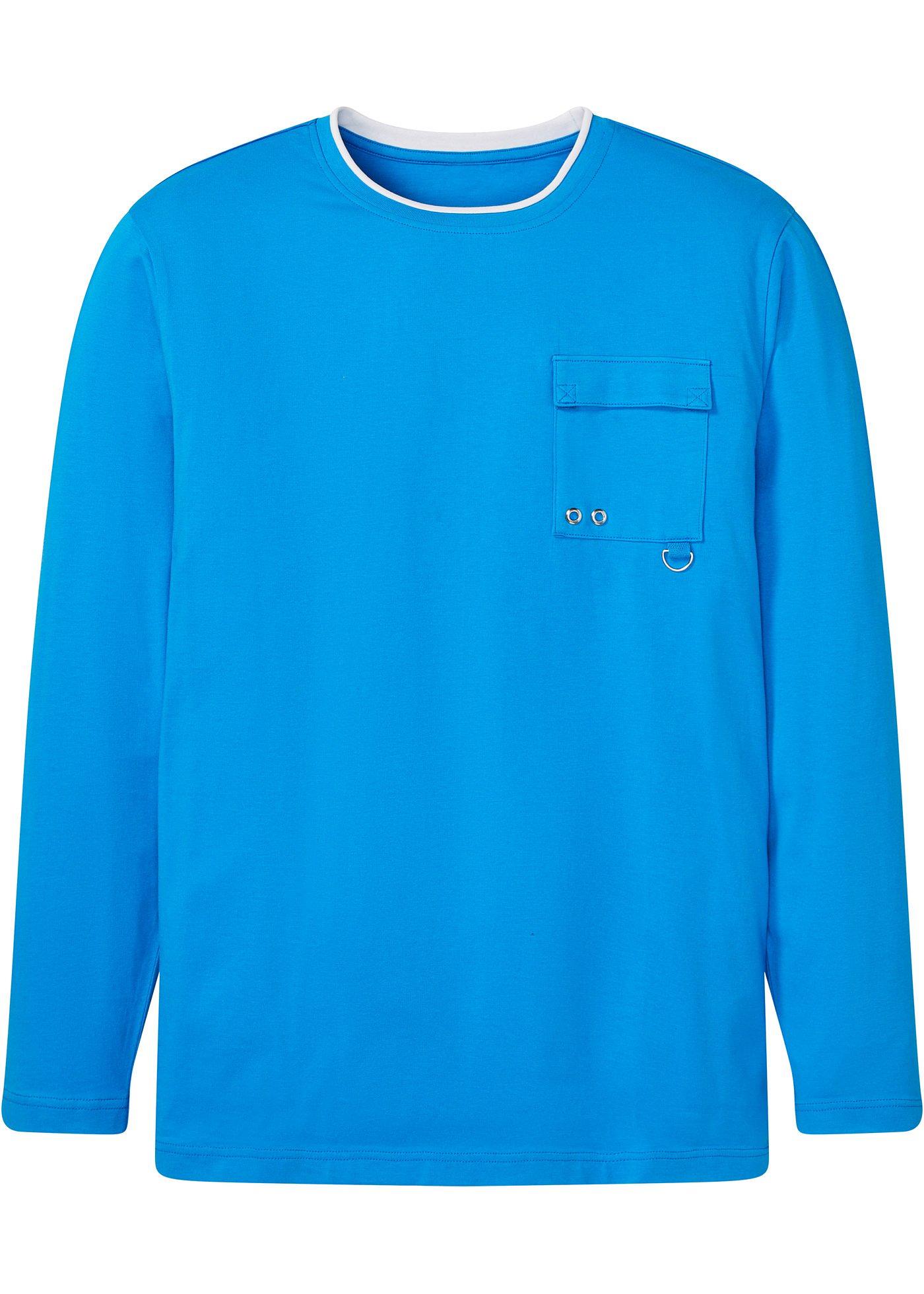 T-shirt manches longues en coton, Loose Fit