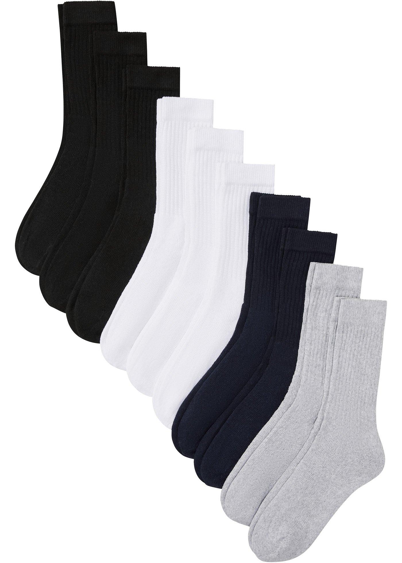 Lot de 10 paires de chaussettes de sport avec intérieur éponge