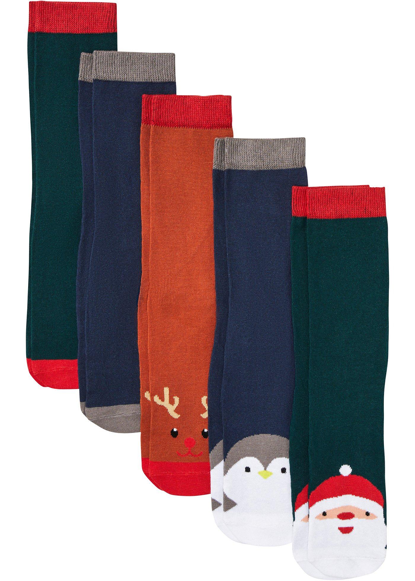 Lot de 5 paires de chaussettes avec carte cadeau et nœud en satin