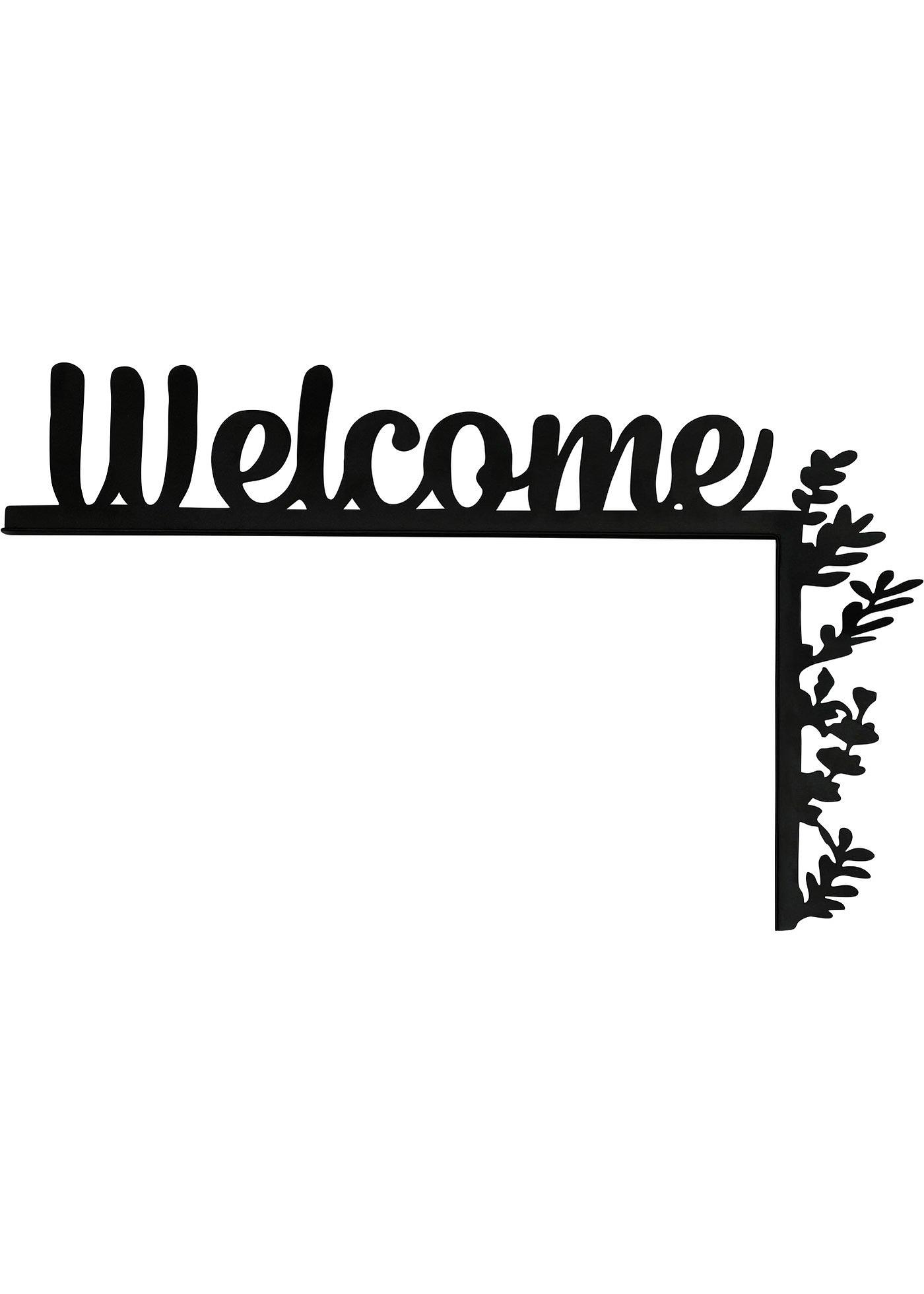 Déco encadrement de porte Welcome