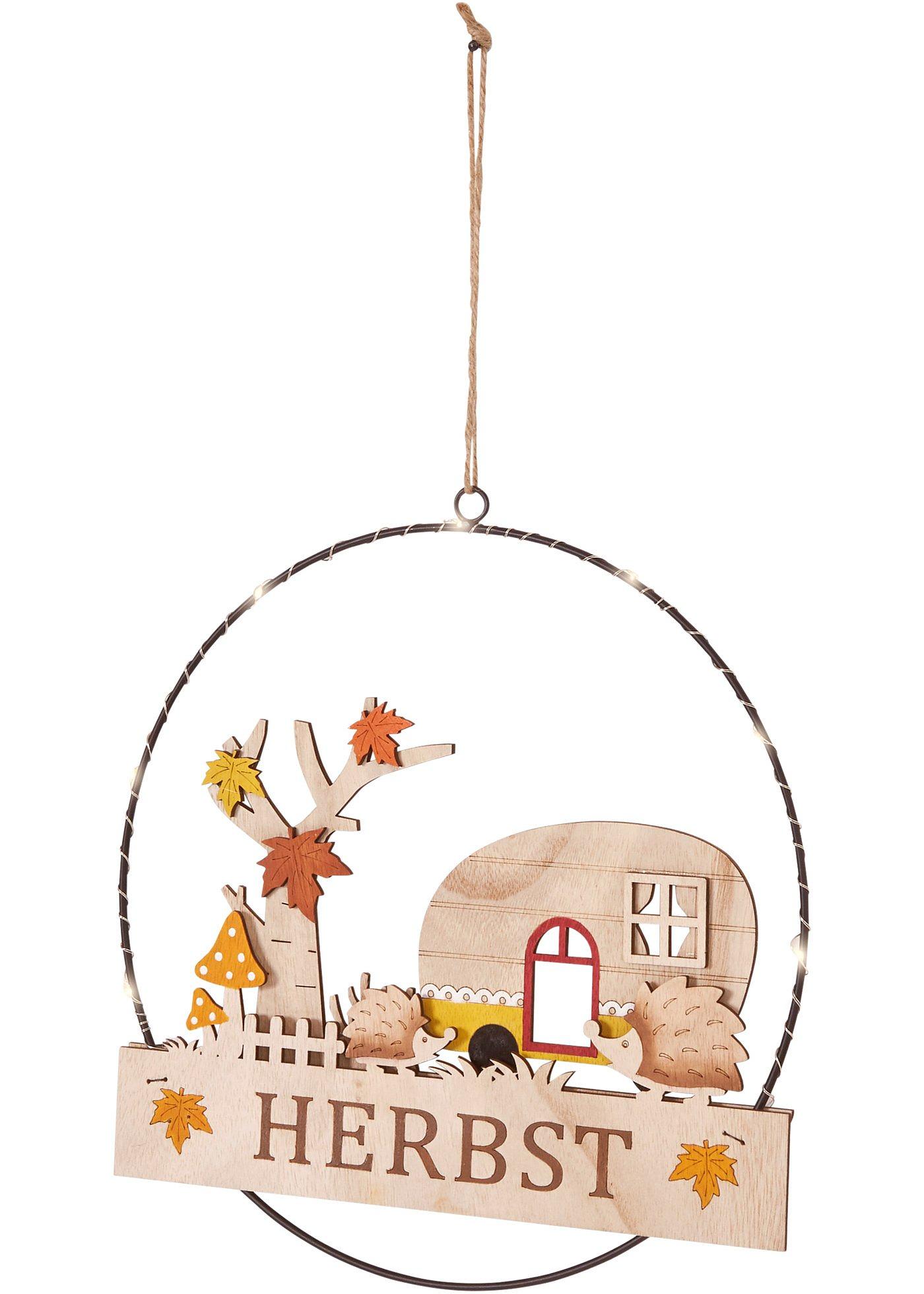 Déco suspendue LED avec inscription