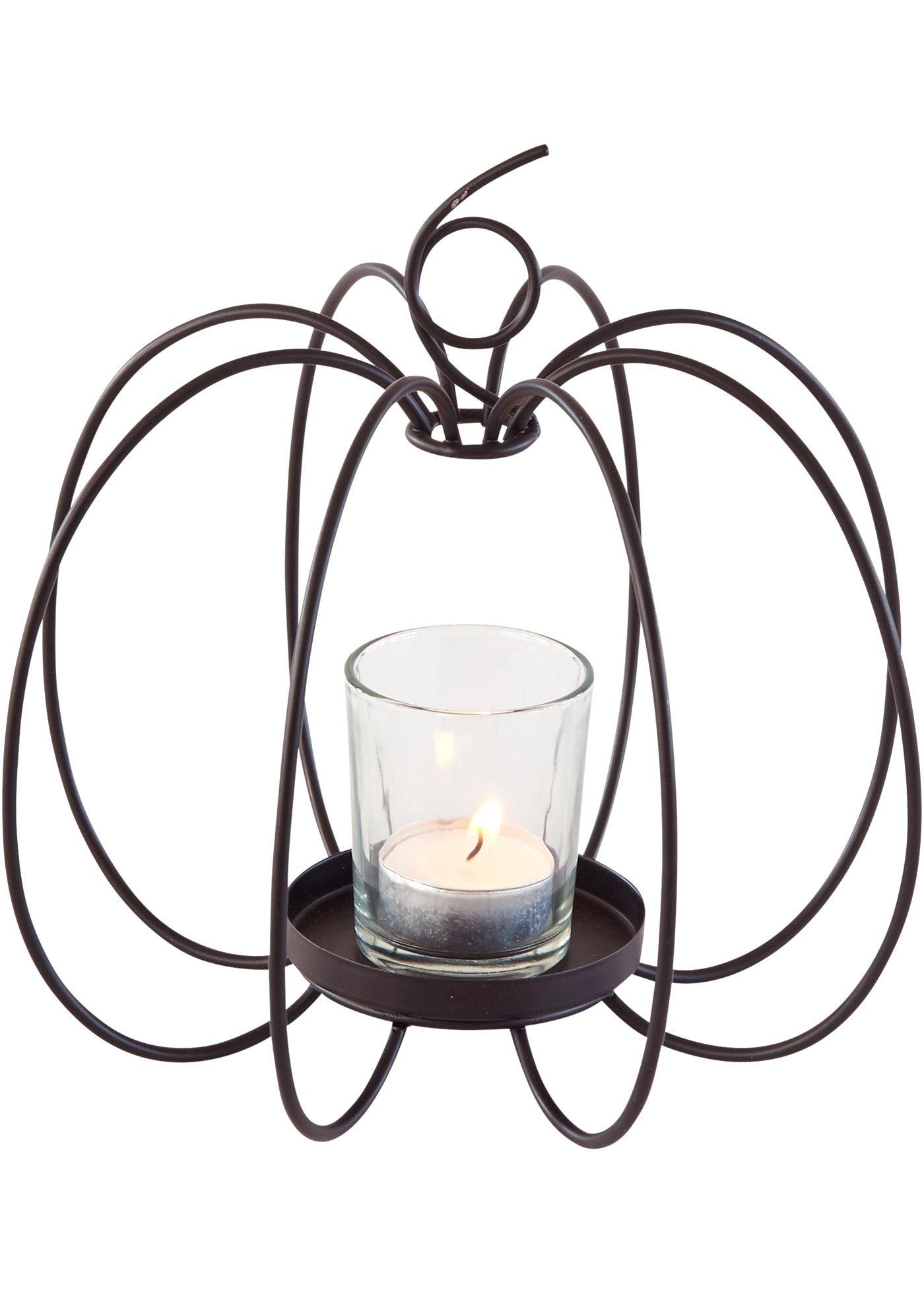 Bougeoir en forme de citrouille