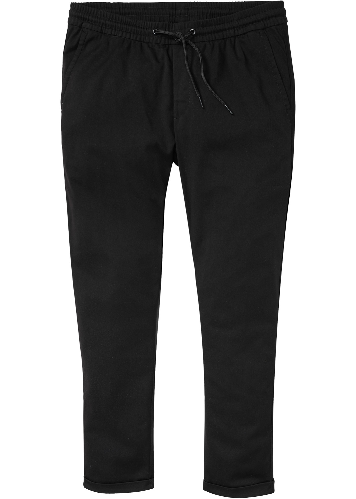 pantalon chino taille extensible slim fit, longueur raccourcie, tapered