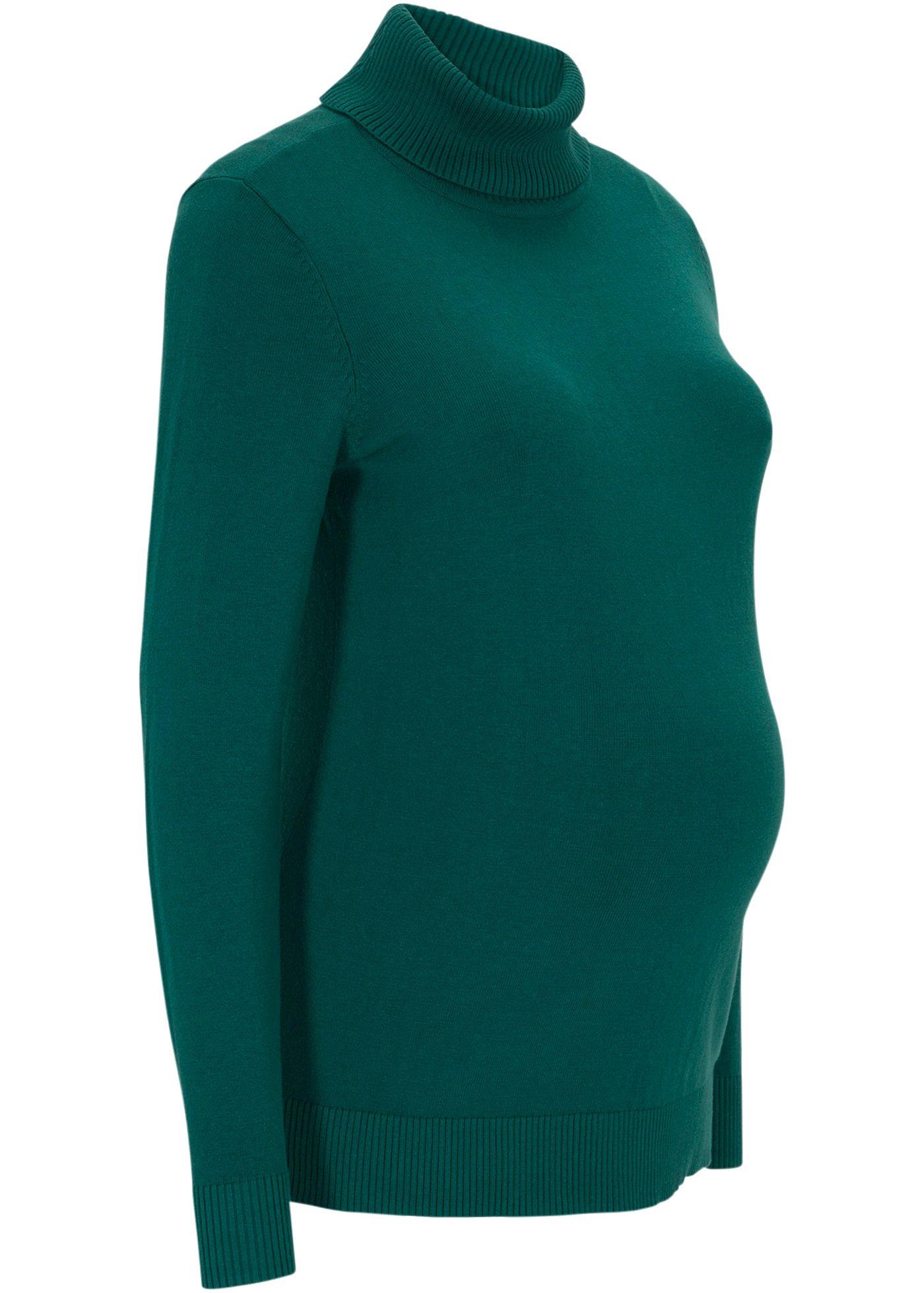 Pull de grossesse en maille avec col roulé