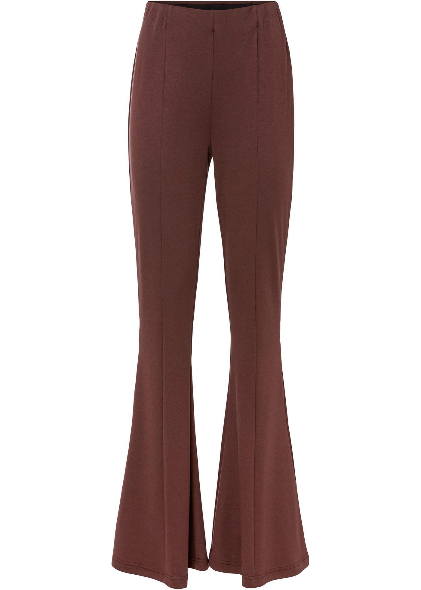 Pantalon pattes d'eph en jersey épais