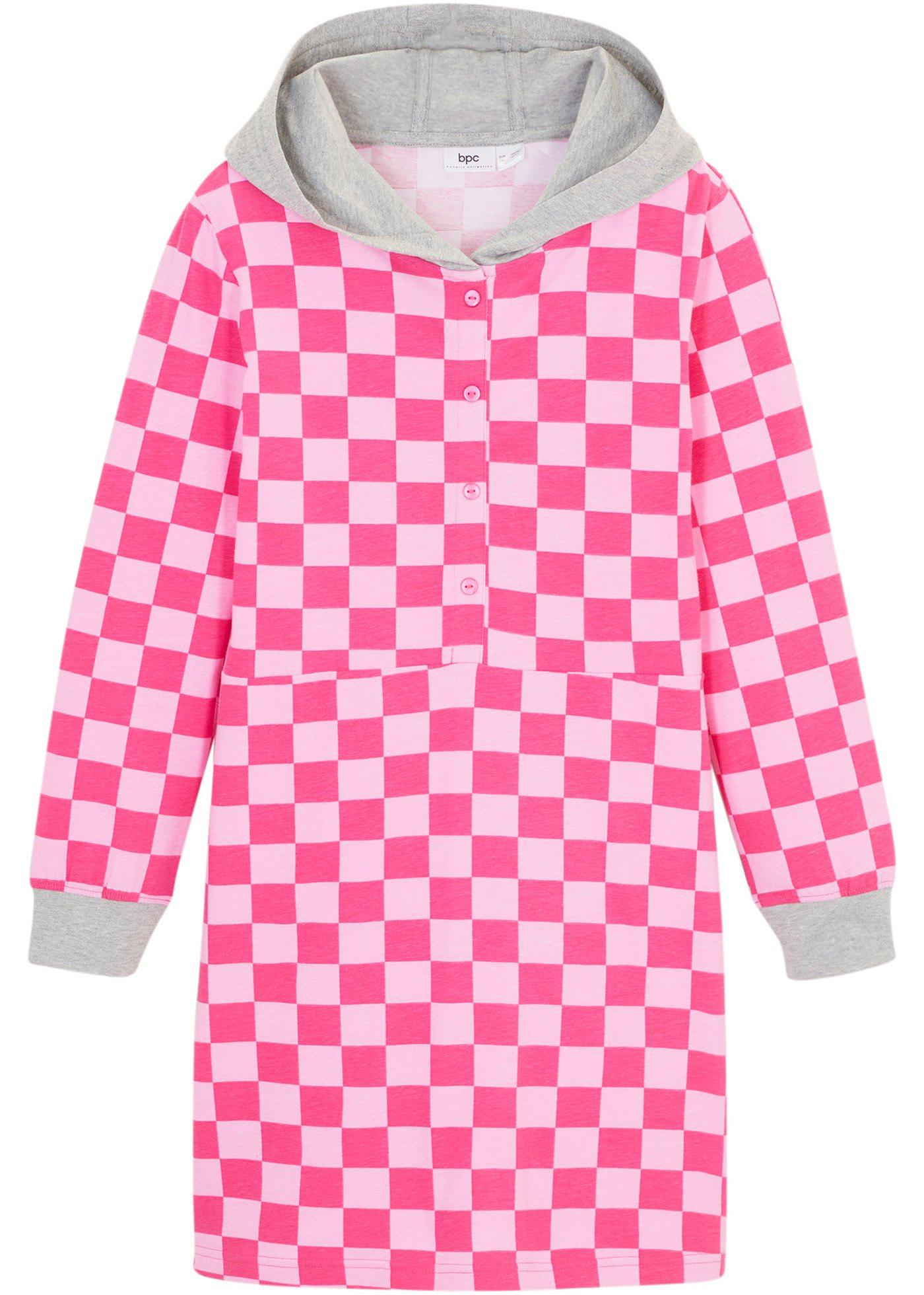 Robe en jersey fille à capuche
