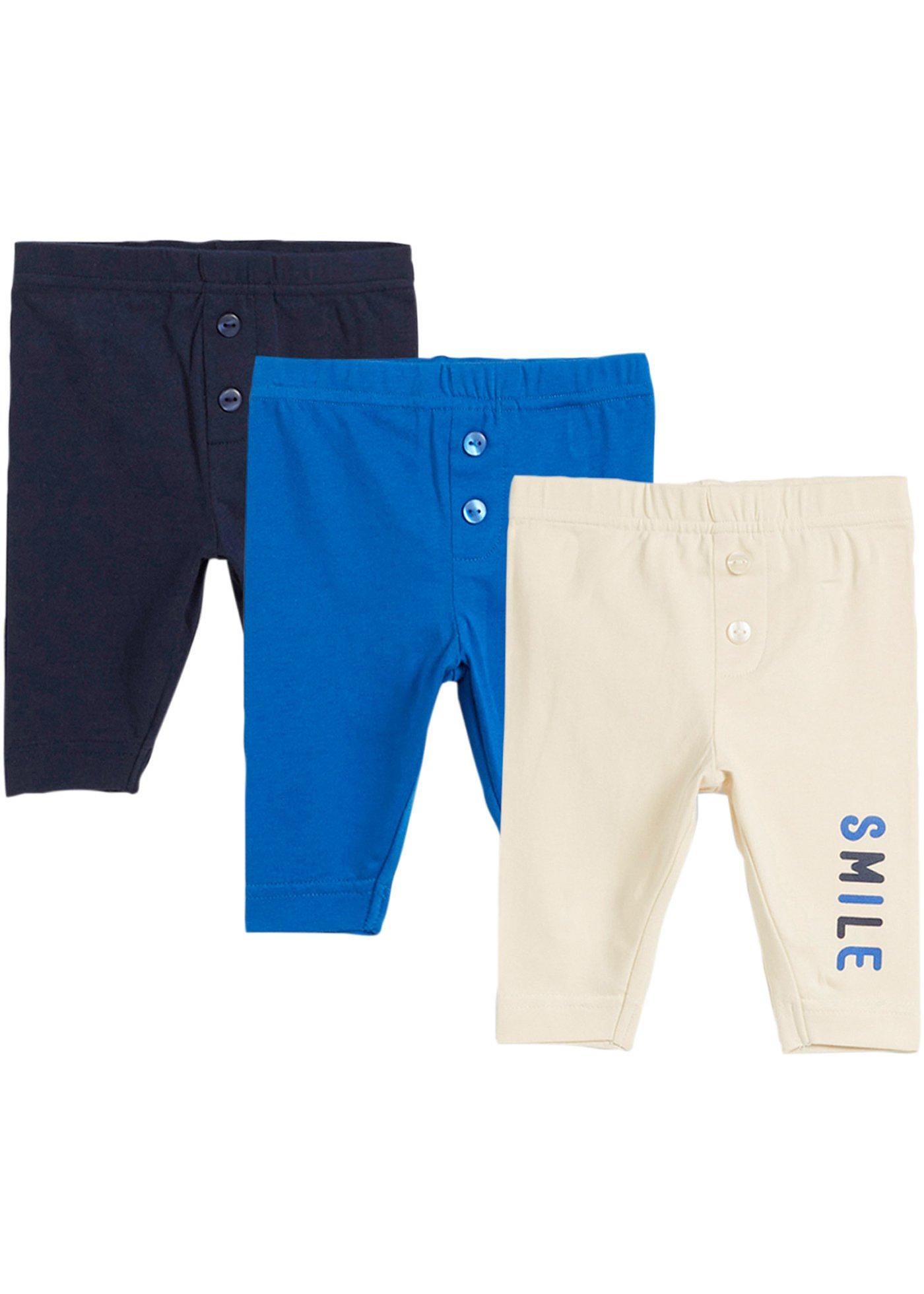 Lot de 3 leggings bébé en coton