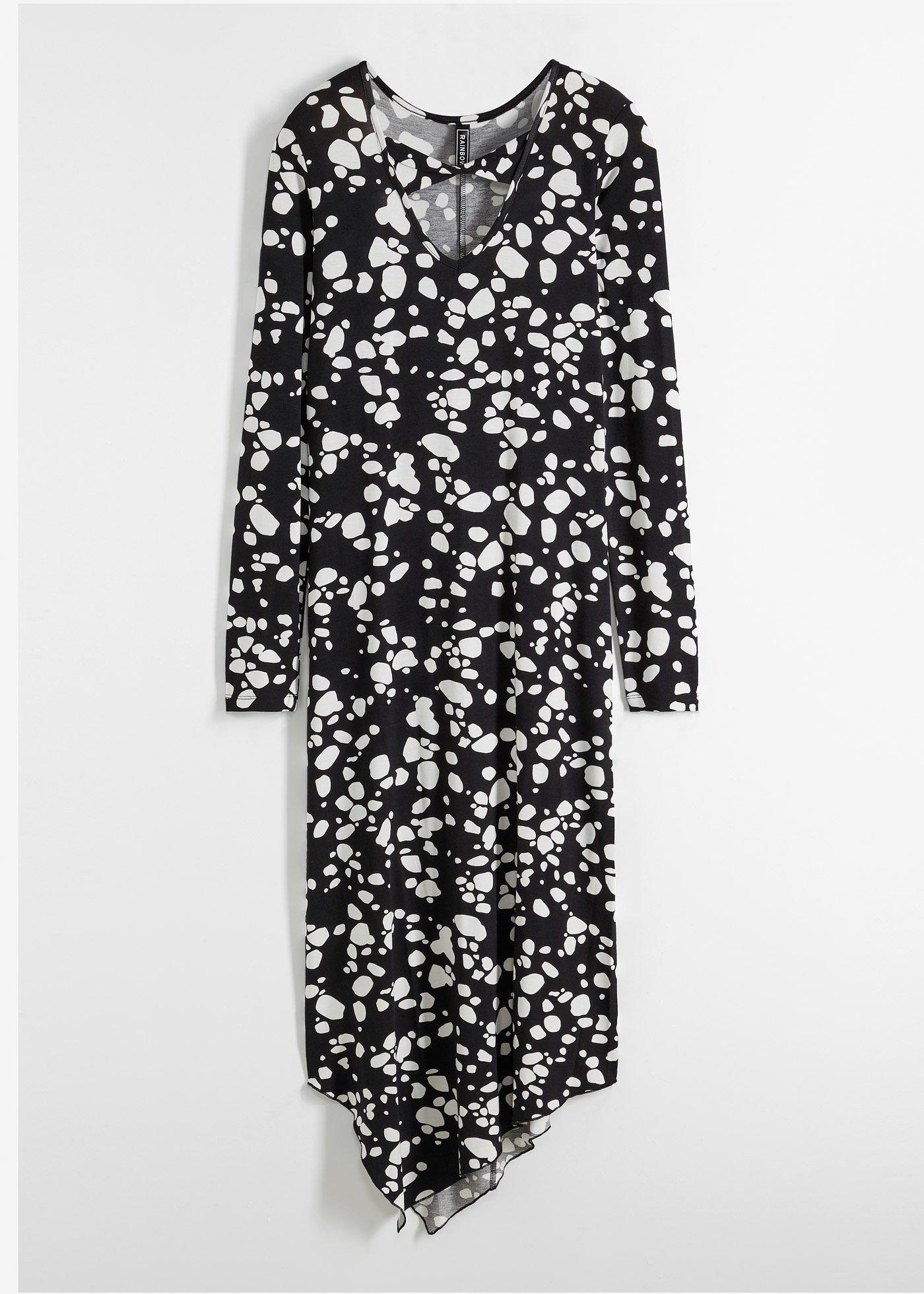 Robe longue avec découpe