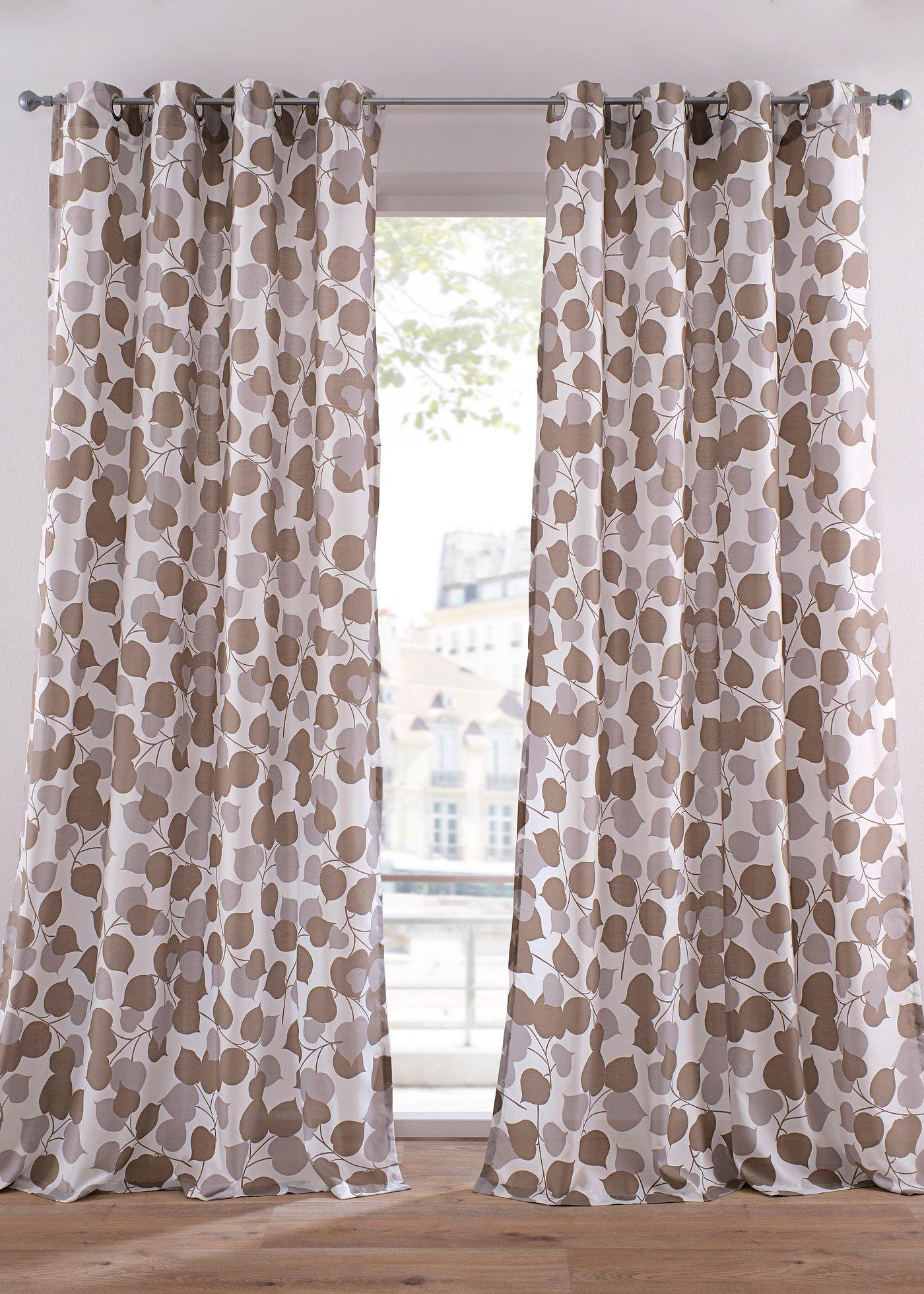 Panneau en polyester recyclé à imprimé feuilles (1 pce.)