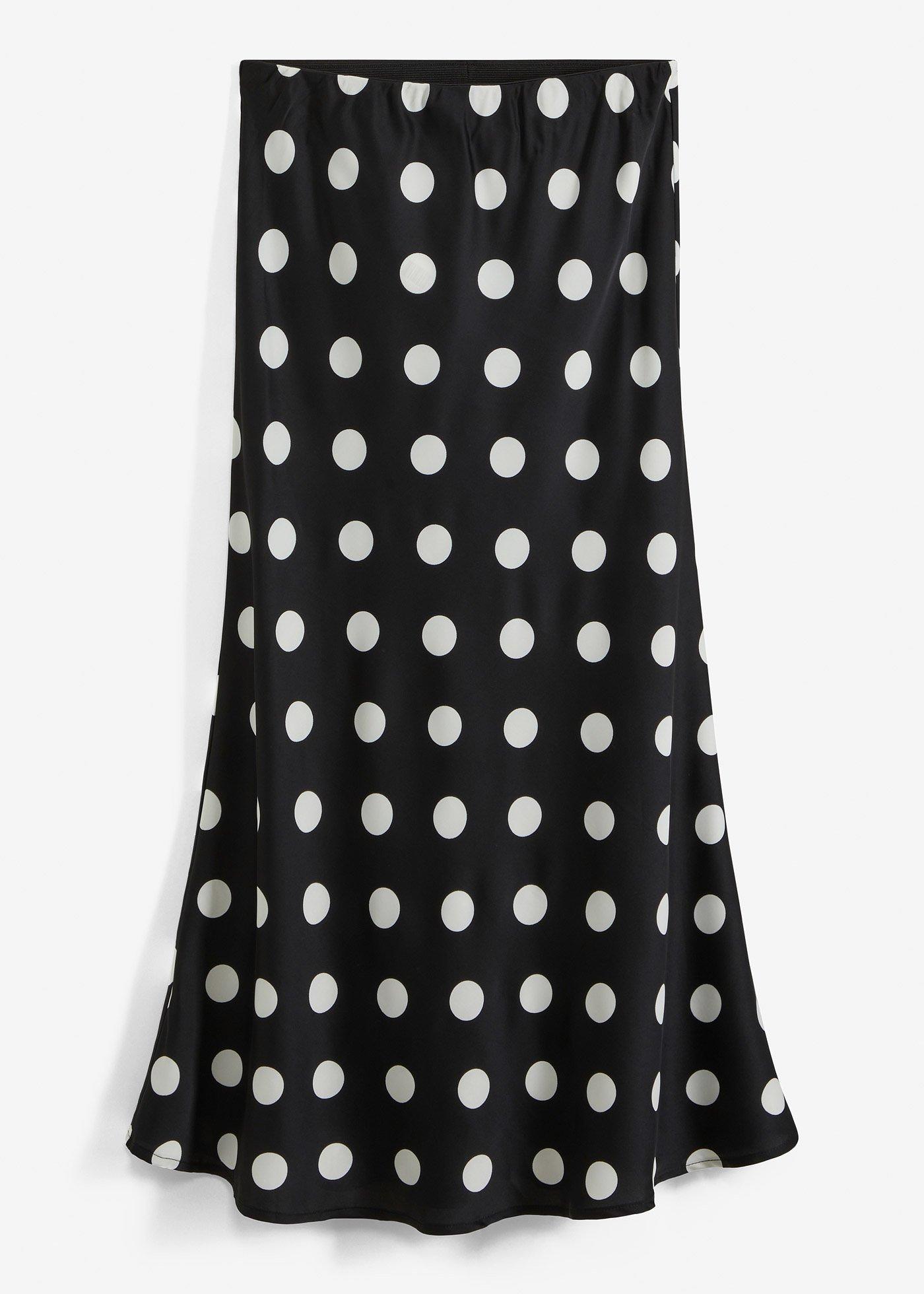 Jupe en satin imprimée