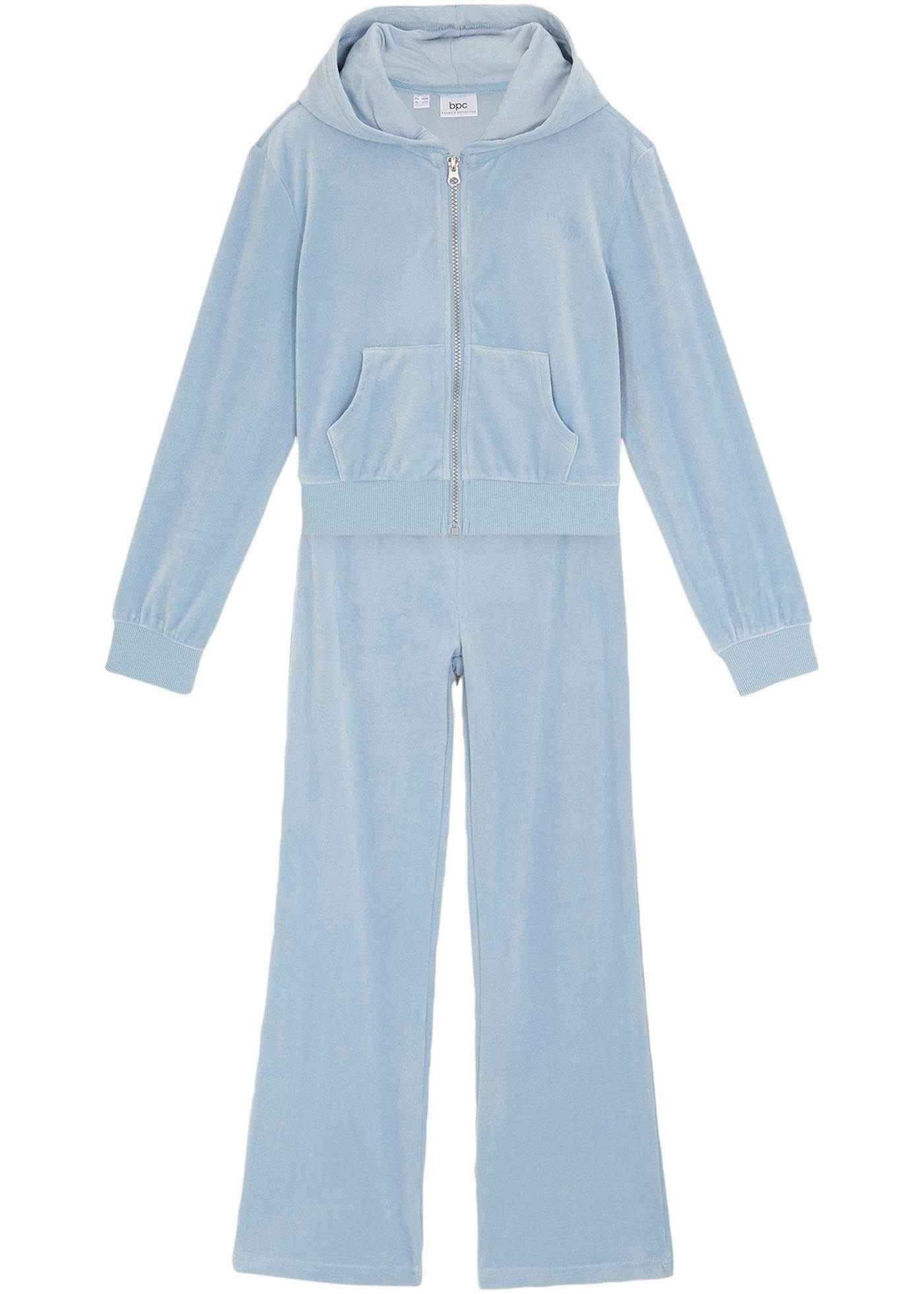 Survêtement fille en velours (Ens. 2 pces.)