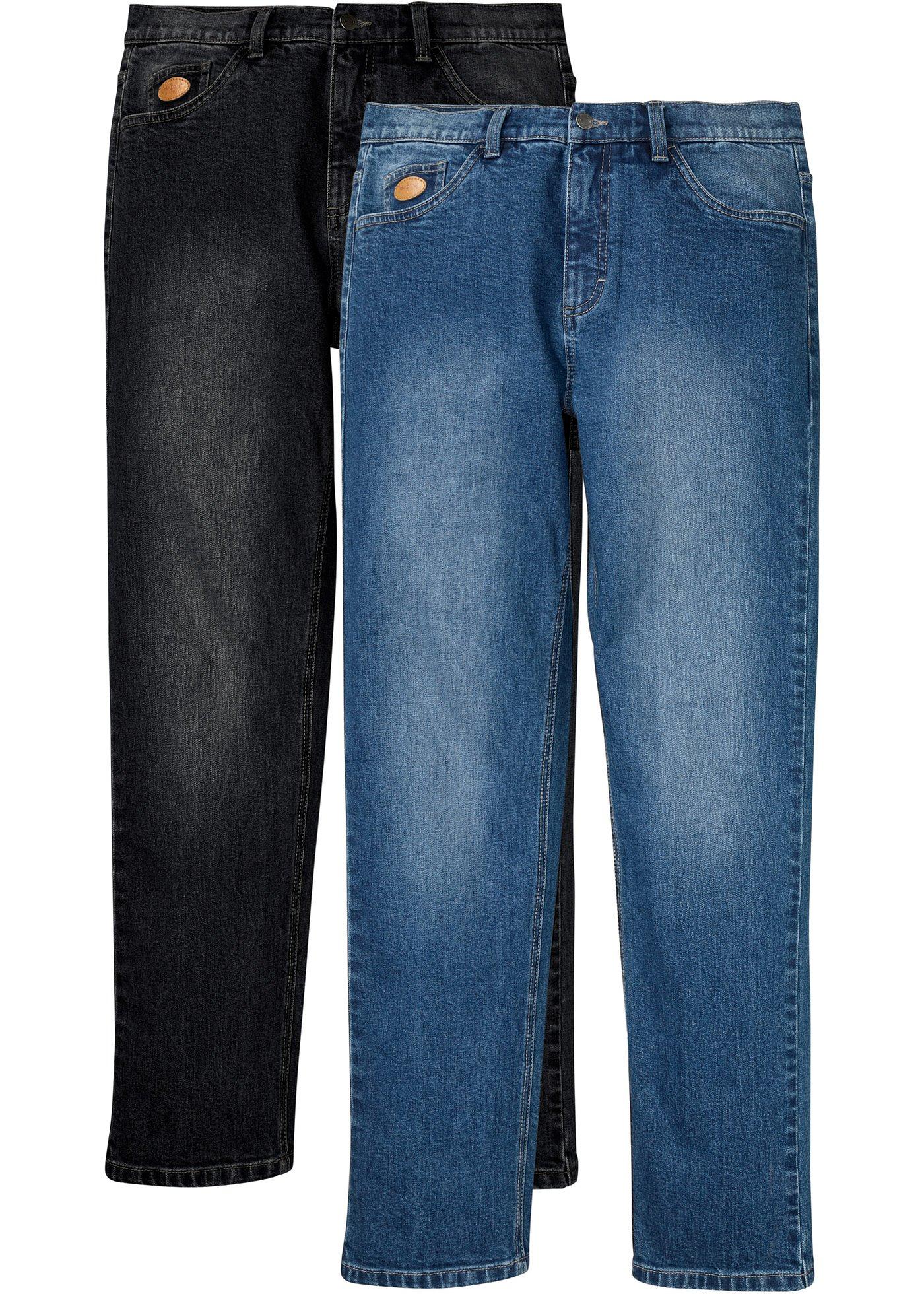 Lot de 2 jeans extensibles Classic Fit, Tapered