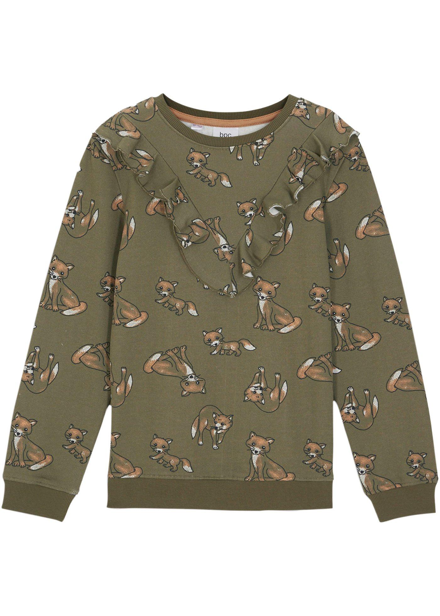 Sweat-shirt fille avec volant