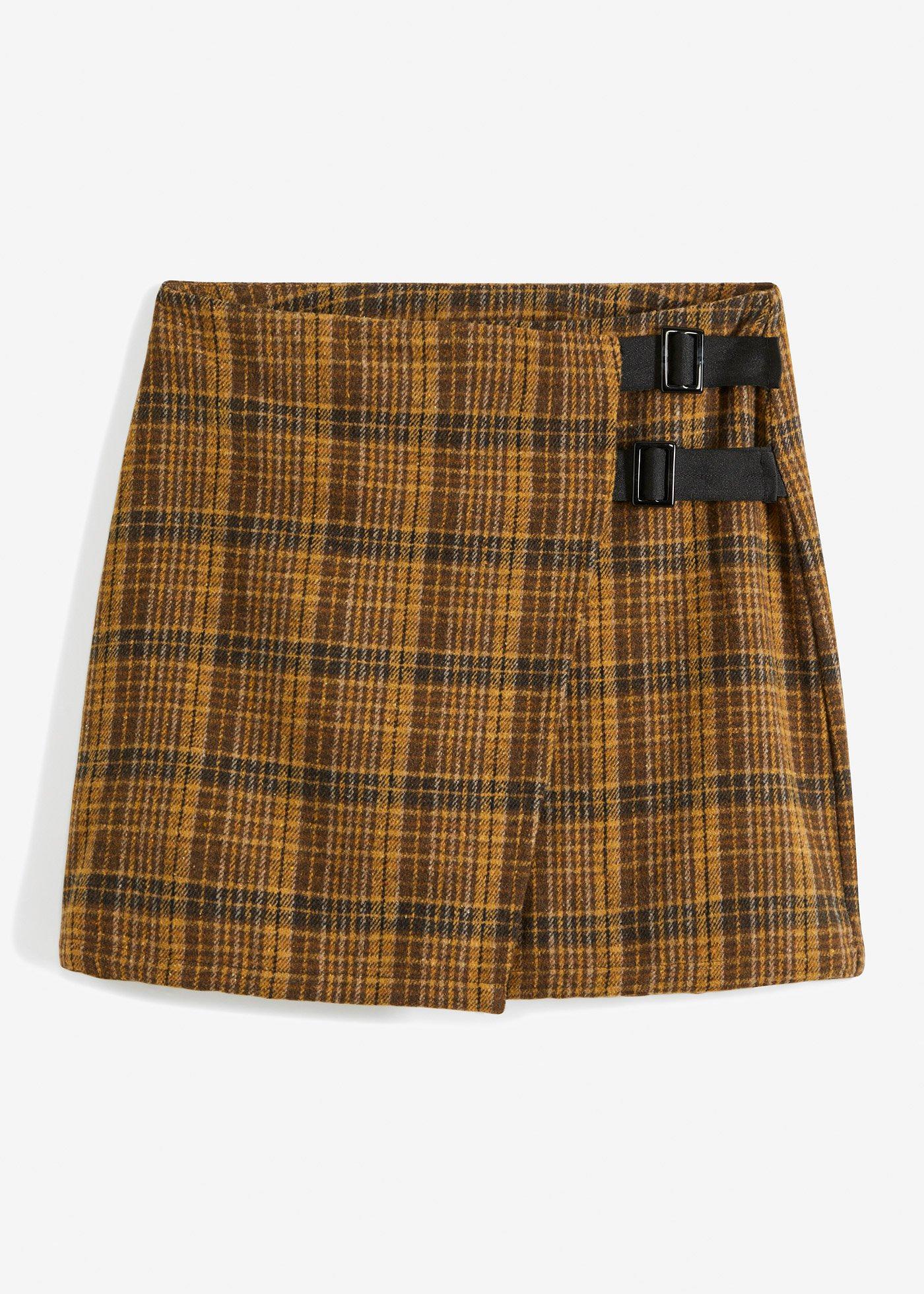 Mini-jupe avec teneur en laine