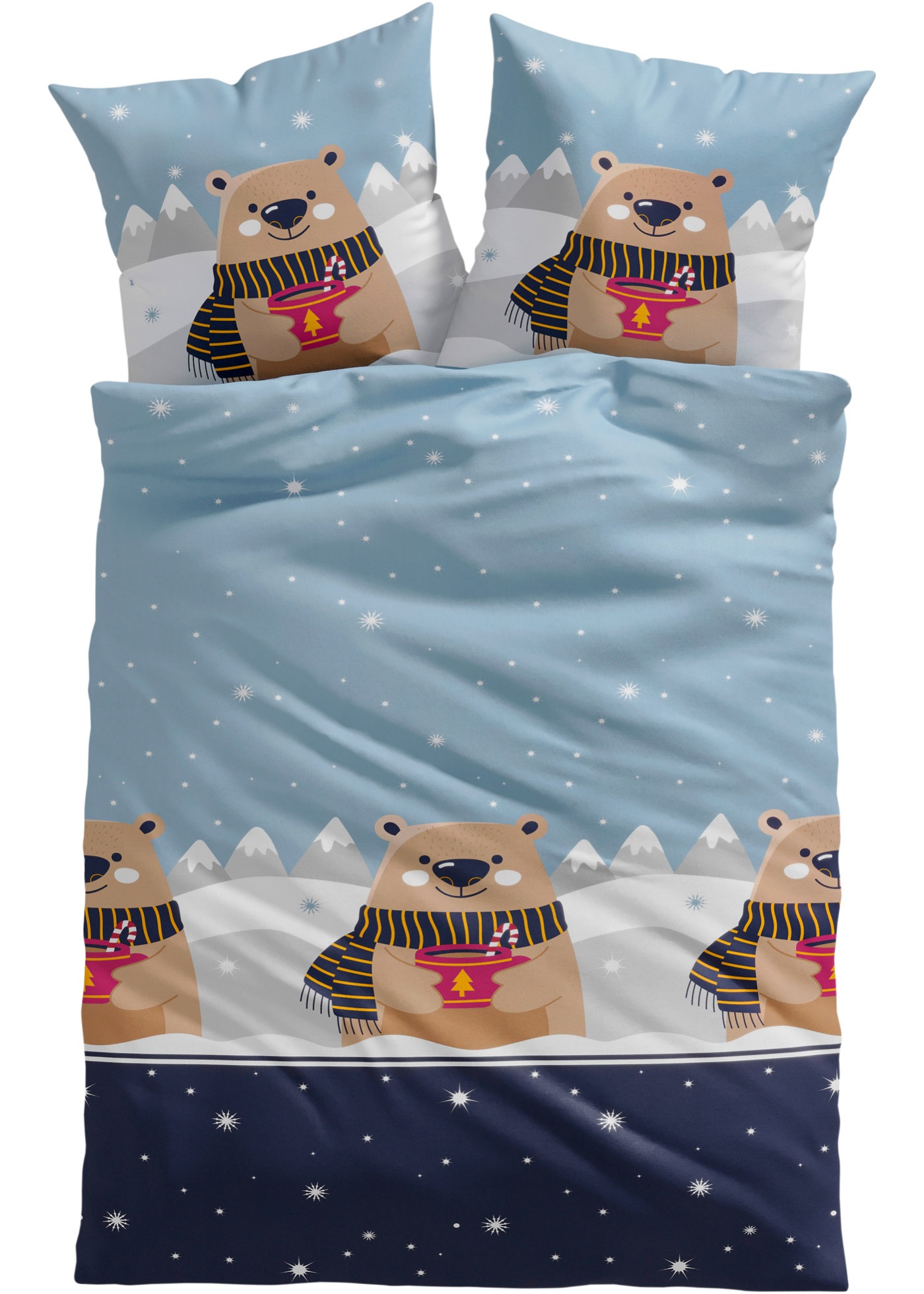 parure de lit avec ours polaire