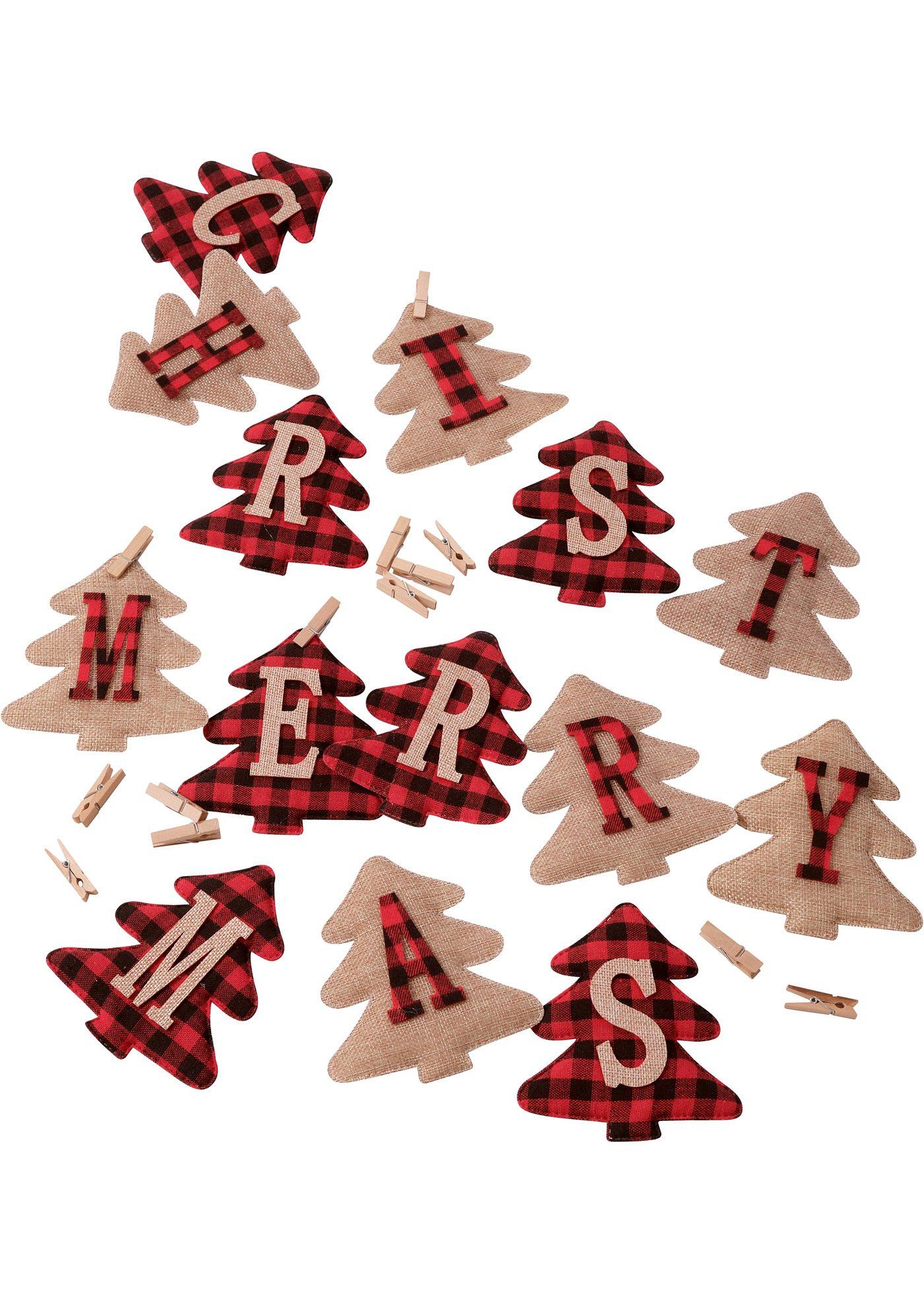 Guirlande de Noël avec inscription