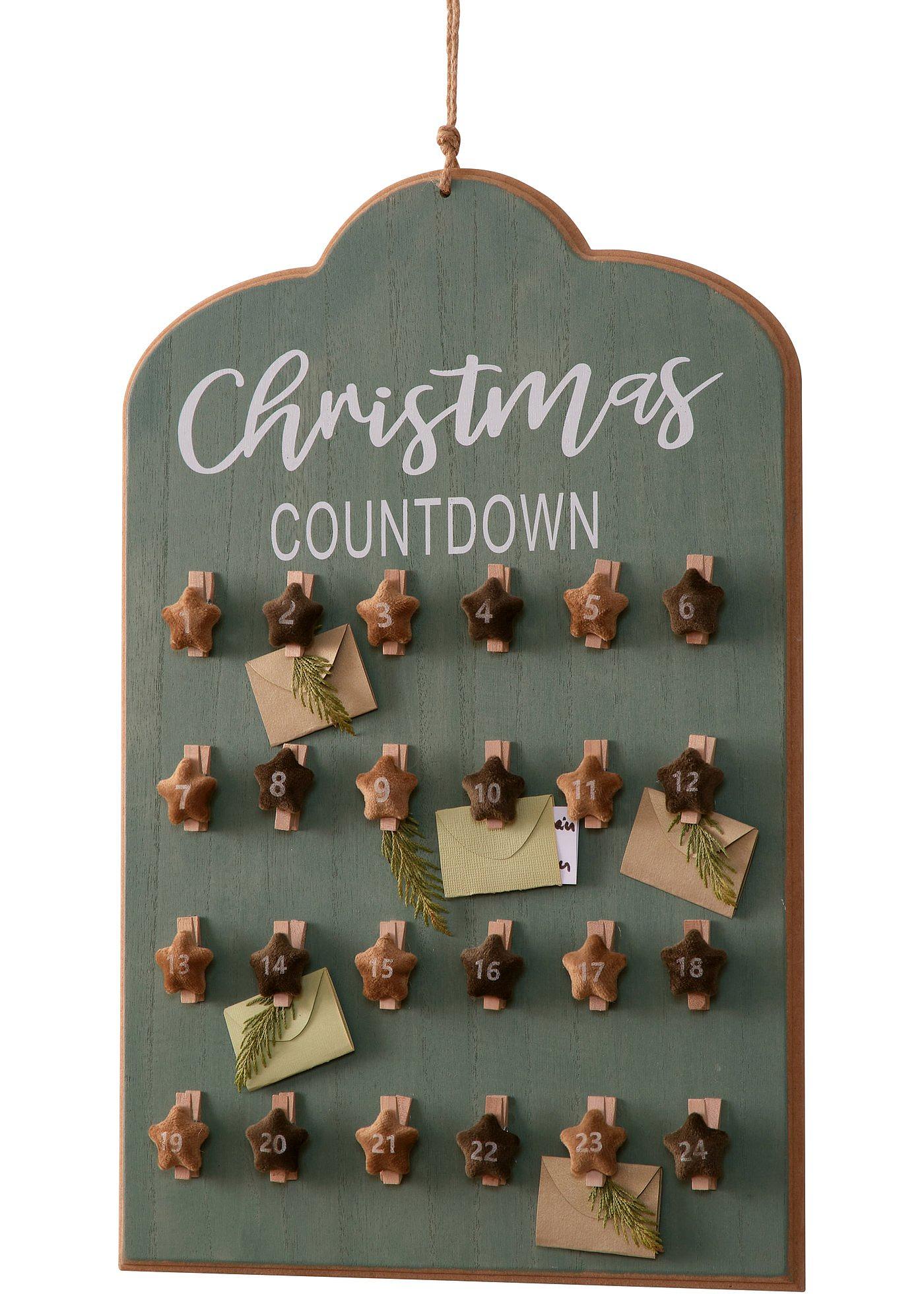 Calendrier de l'Avent avec pinces