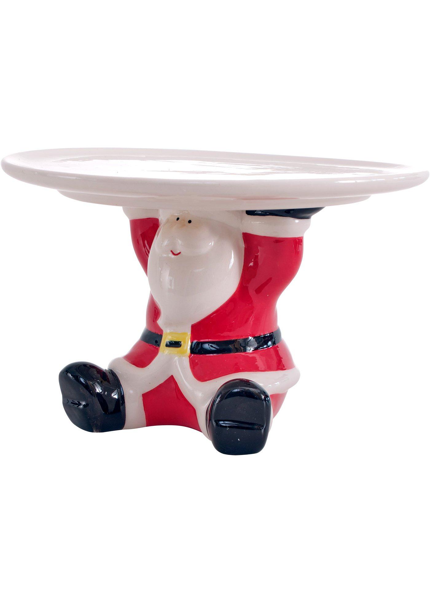 Objet déco Père Noël avec assiette