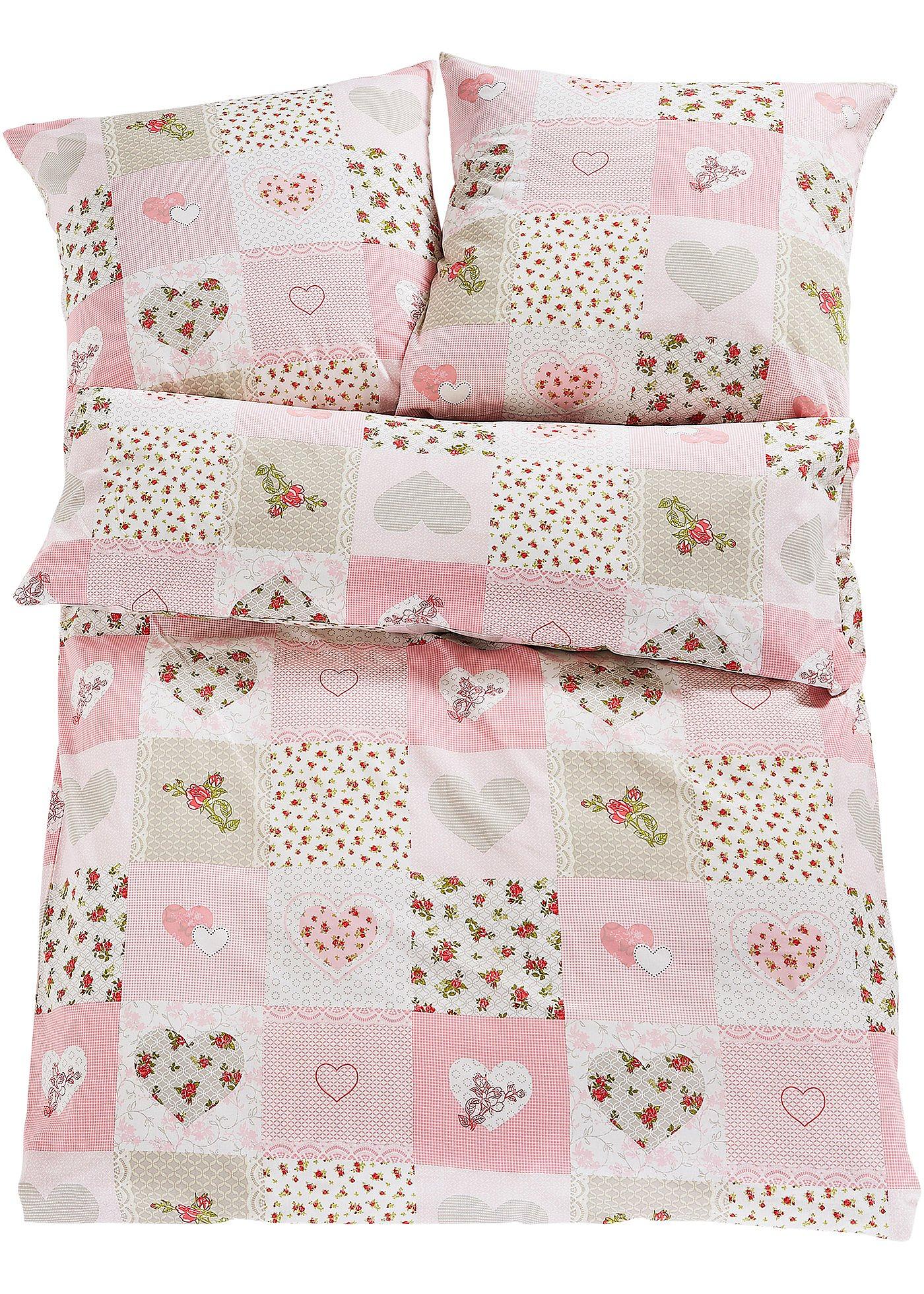 Parure de lit motifs cœurs