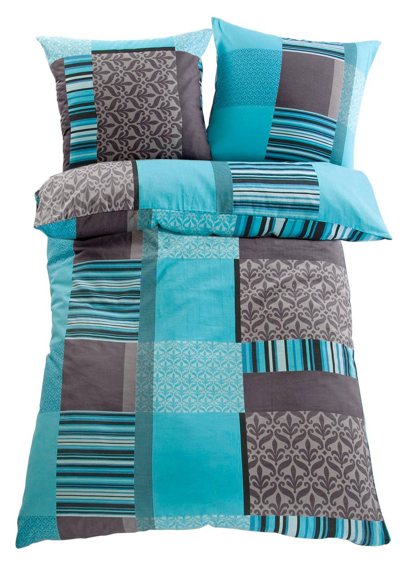 Parure de lit à carreaux