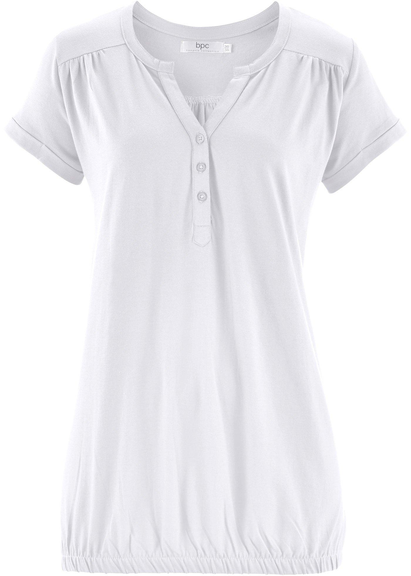 T-shirt avec patte de boutonnage