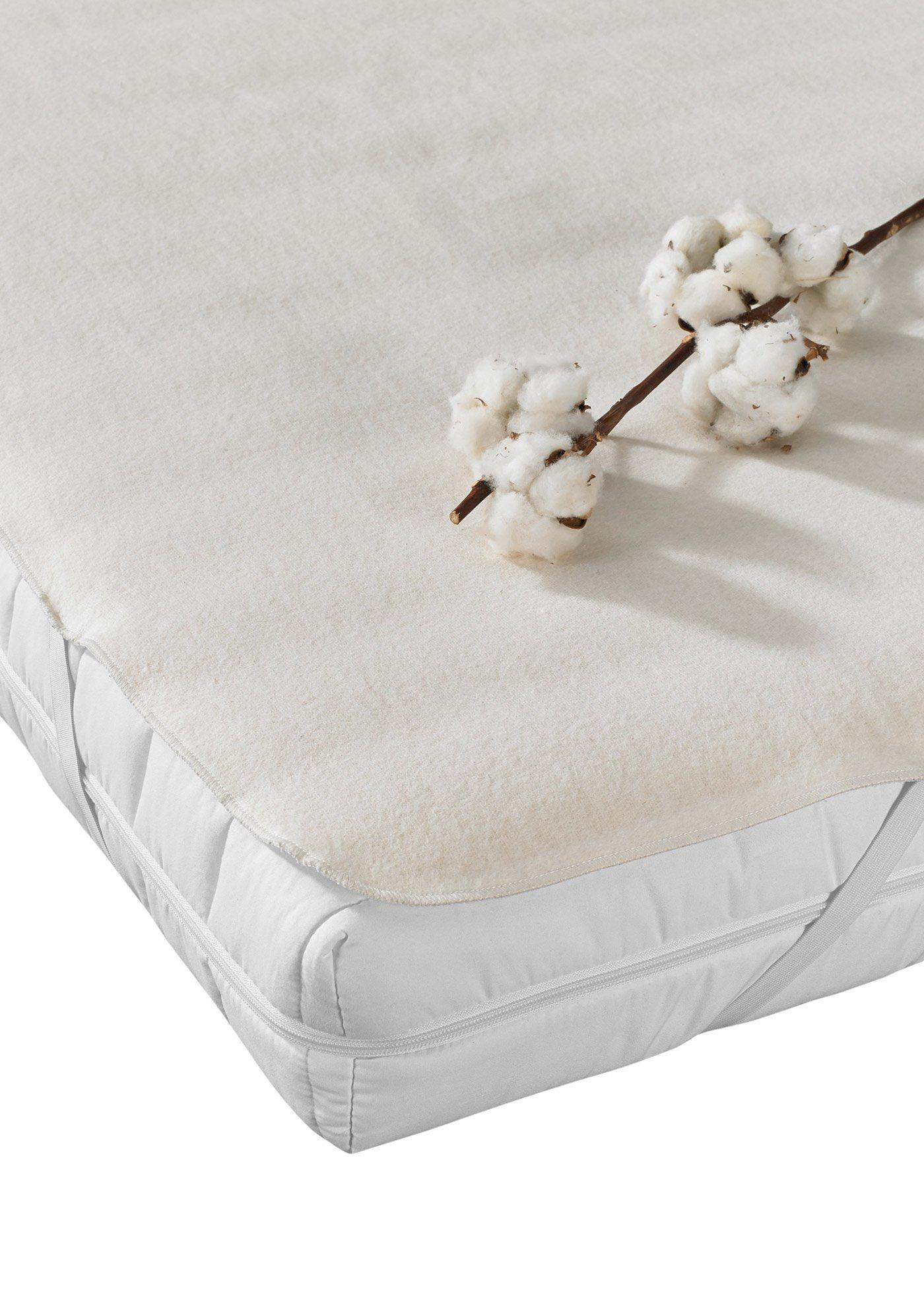 Protège-matelas en coton gratté 2 faces avec élastiques