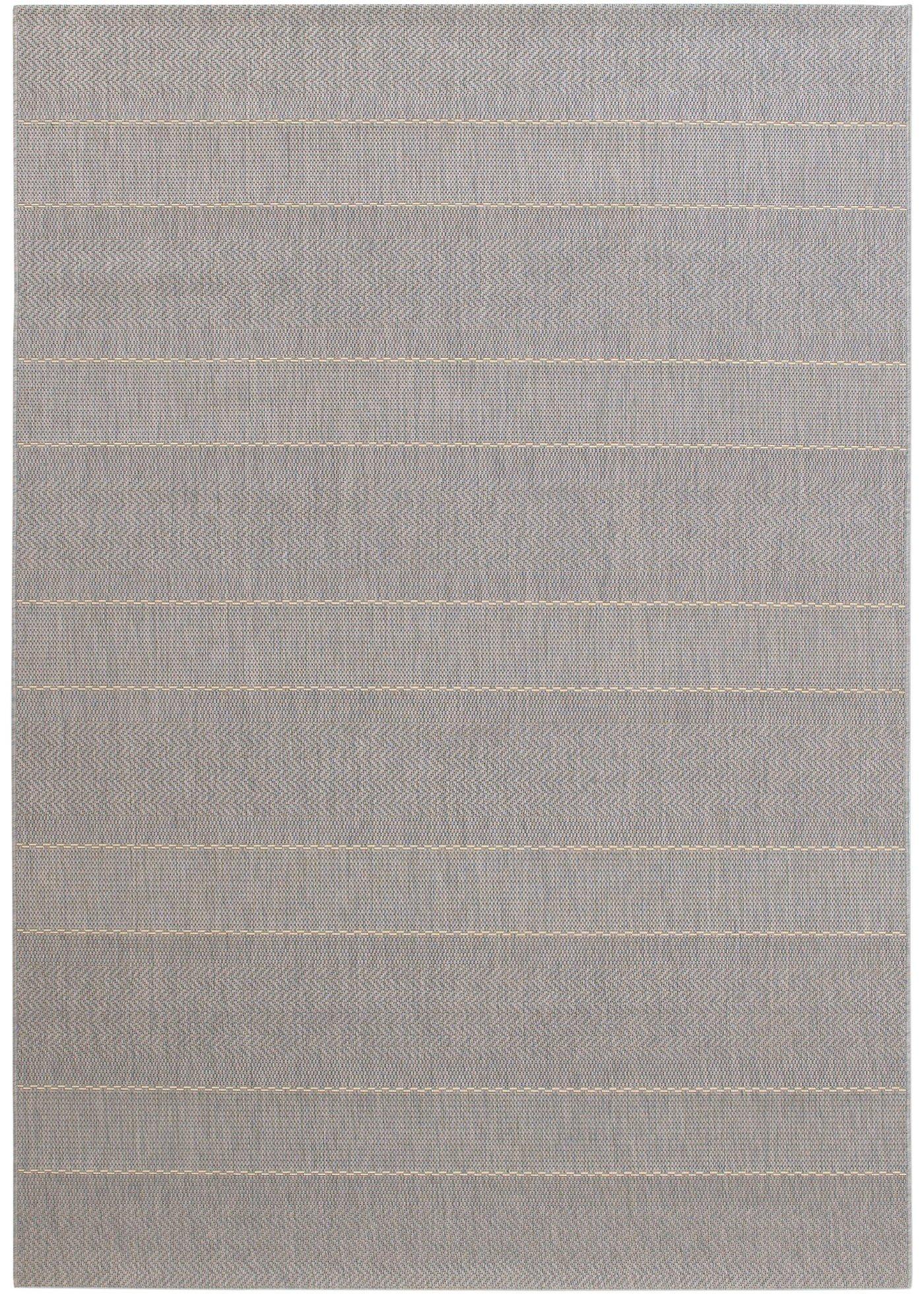 Tapis intérieur et extérieur à rayures discrètes