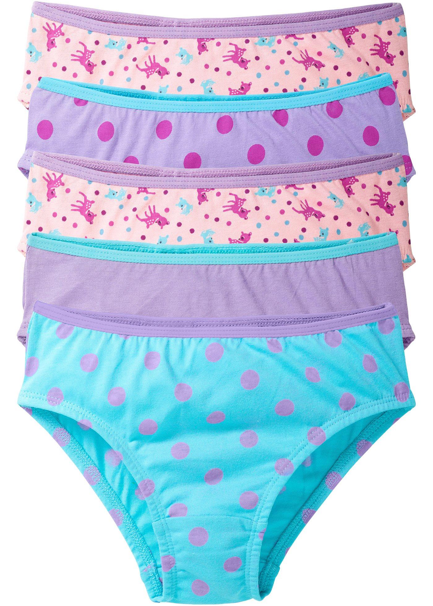 Lot de 5 slips fille