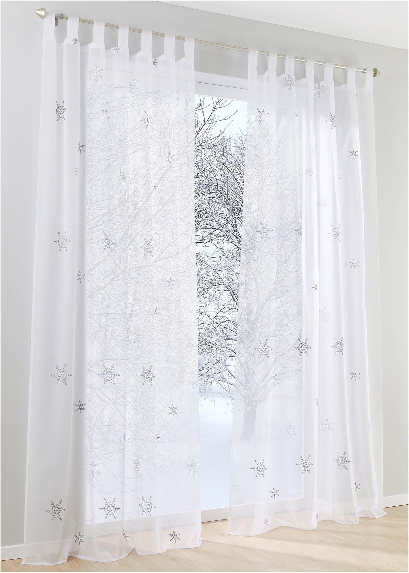 Voilage transparent à broderie (1 pce.)