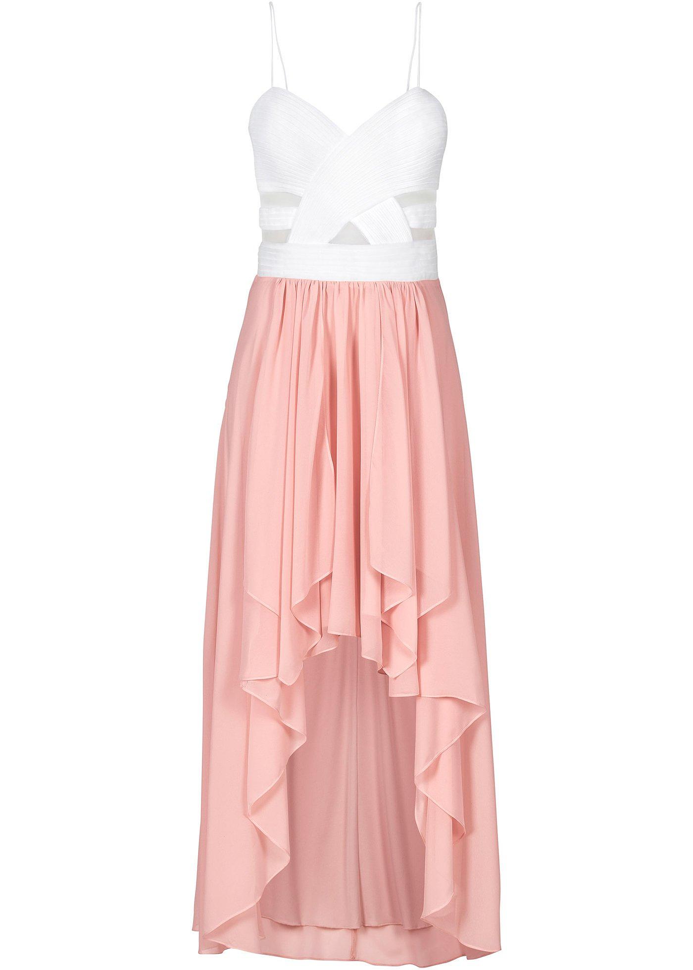 Robe style court-long avec décolleté cœur