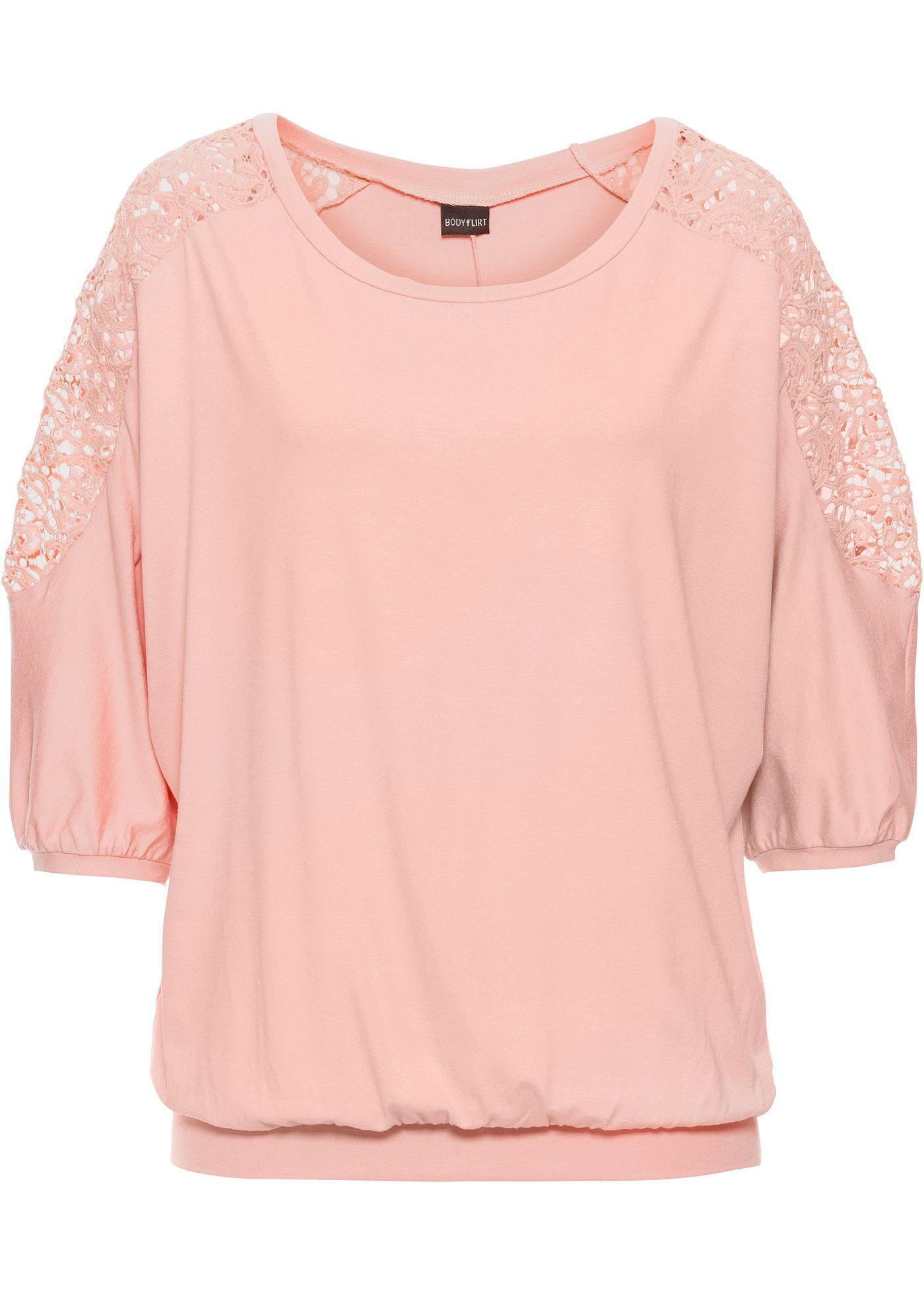 T-shirt oversize avec dentelle