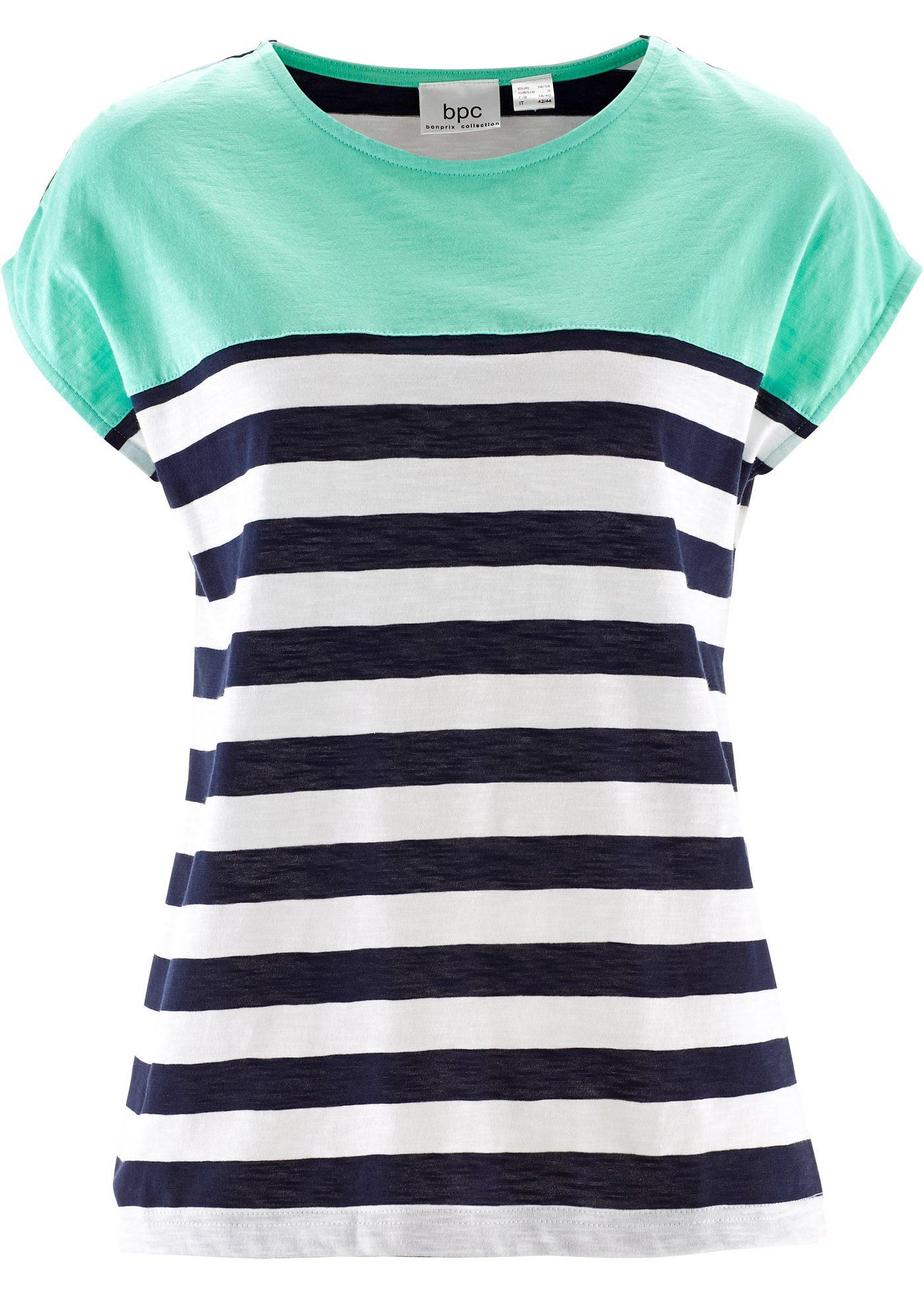 T-shirt en fil flammé, manches courtes