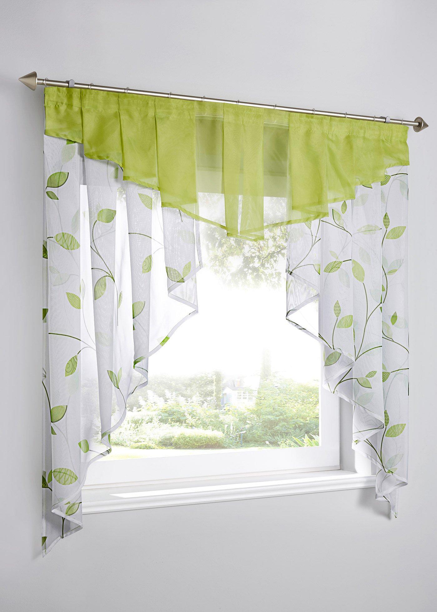 Petit vitrage imprimé végétal