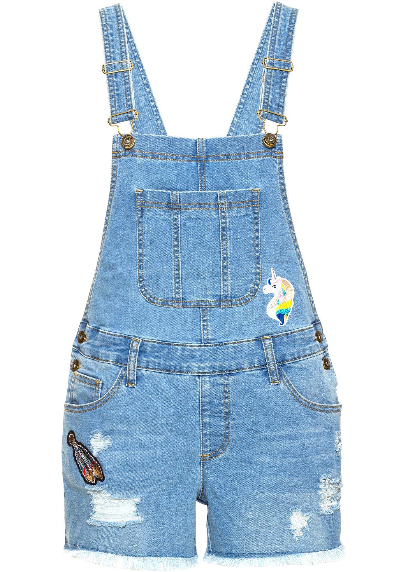 Salopette short en jean