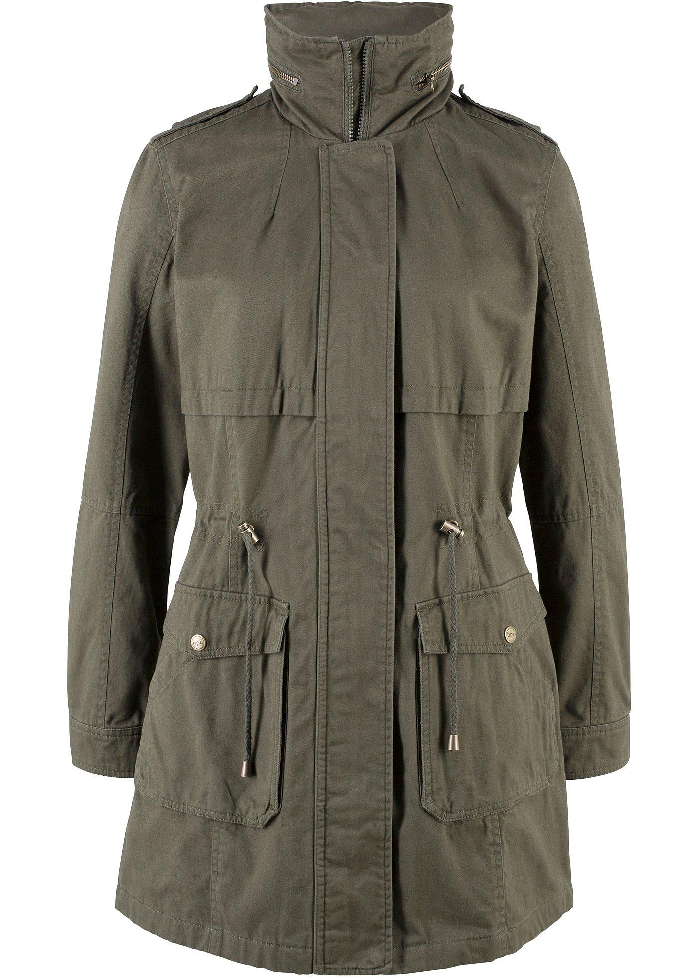 Parka coton avec doublure jersey