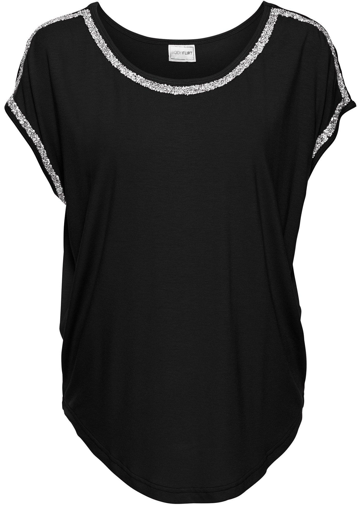 T-shirt avec application brillante