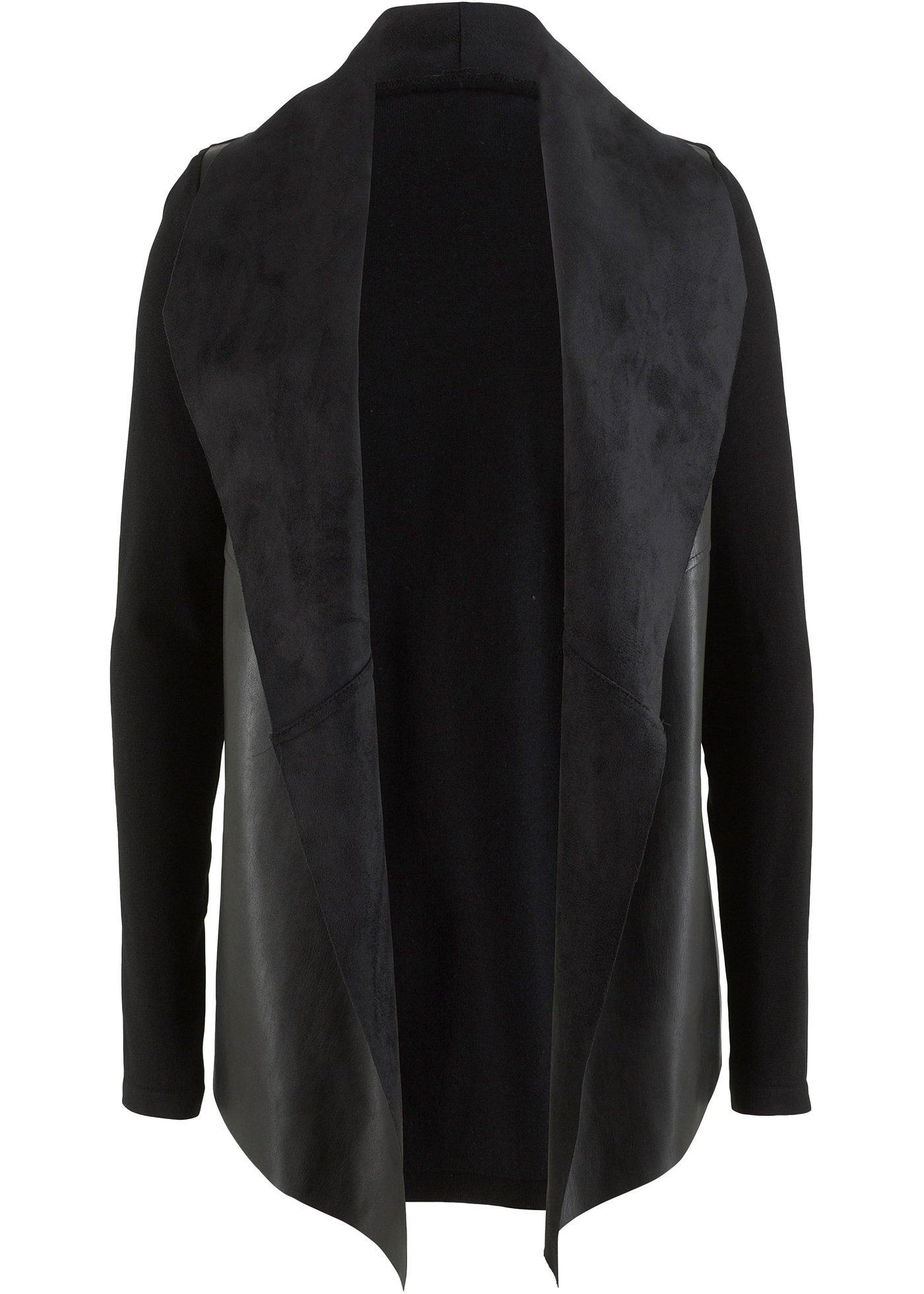 Veste en maille avec détails en synthétique imitation cuir Maite Kelly