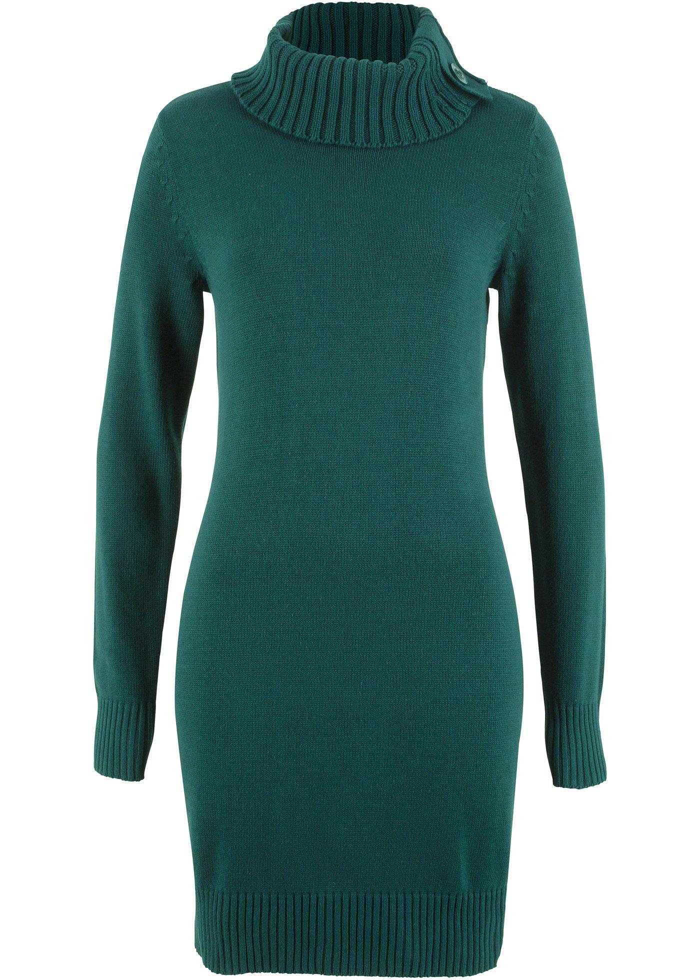 Pull long à col montant