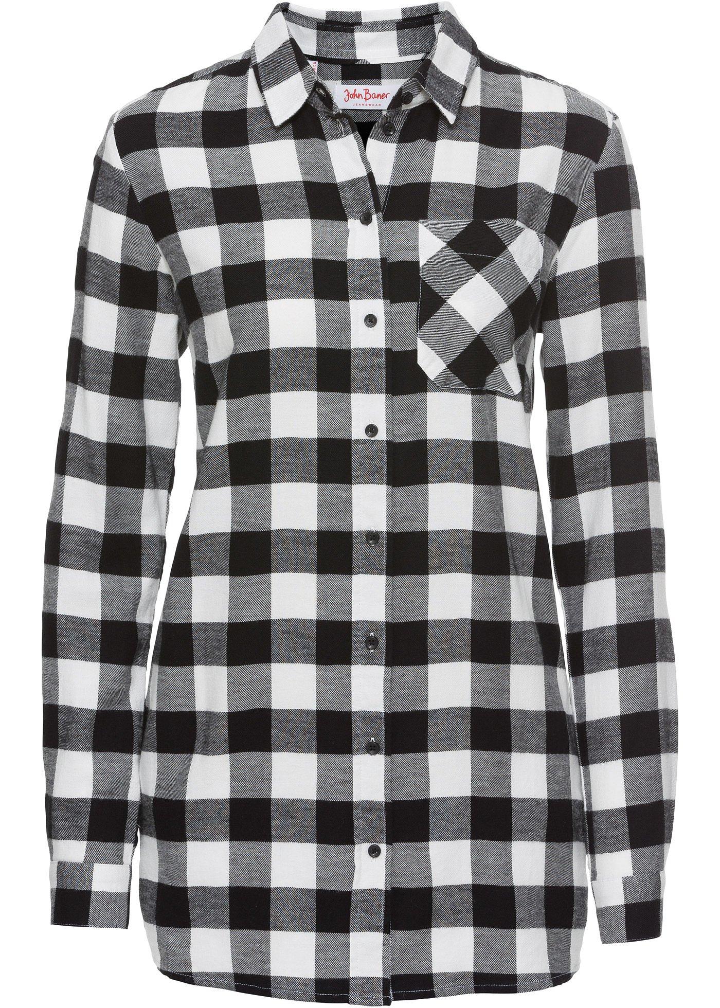 Chemise longue en flanelle