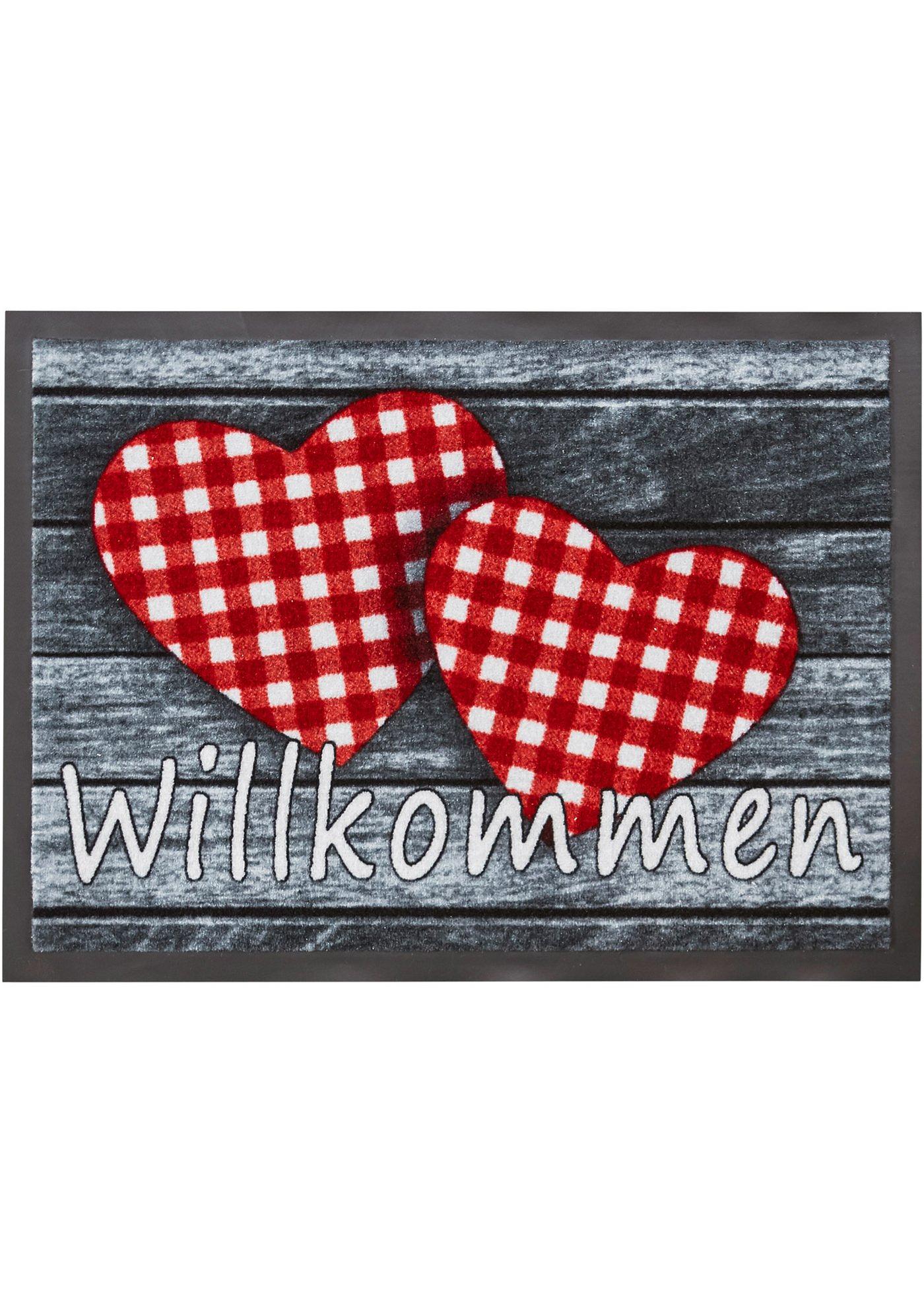 Tapis de protection imprimé cœurs