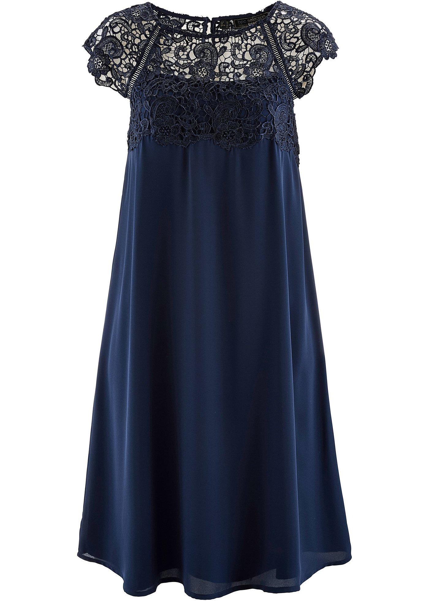 Robe en chiffon à dentelle