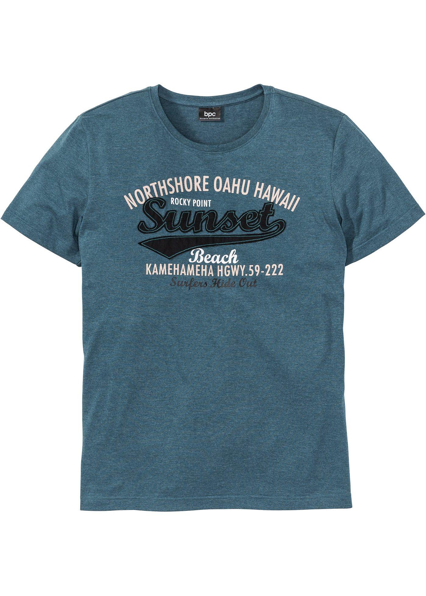 T-shirt avec imprimé et application