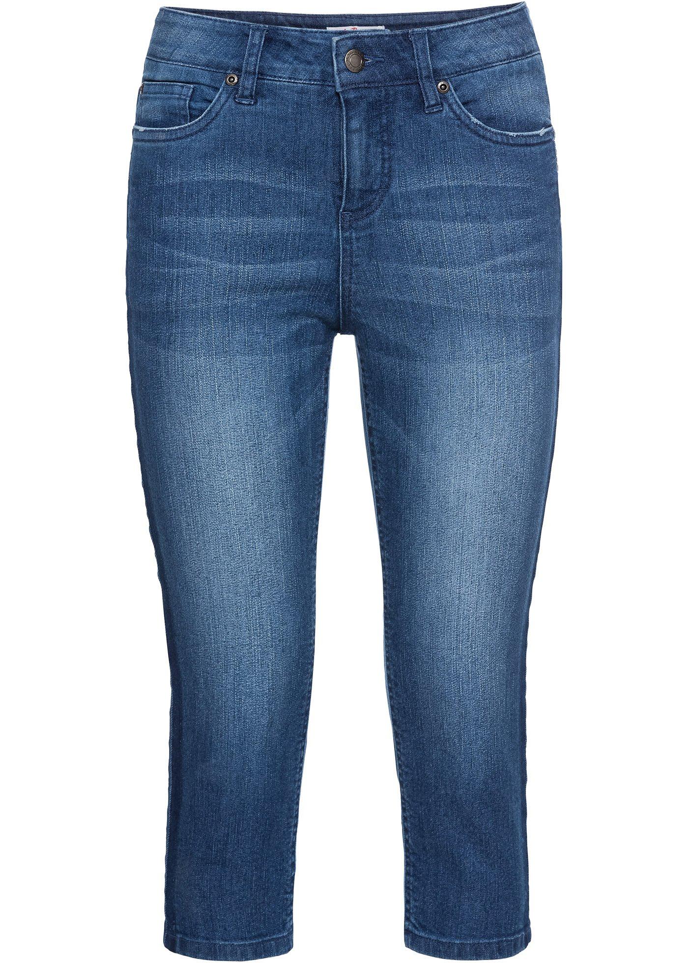 Corsaire en jean extensible