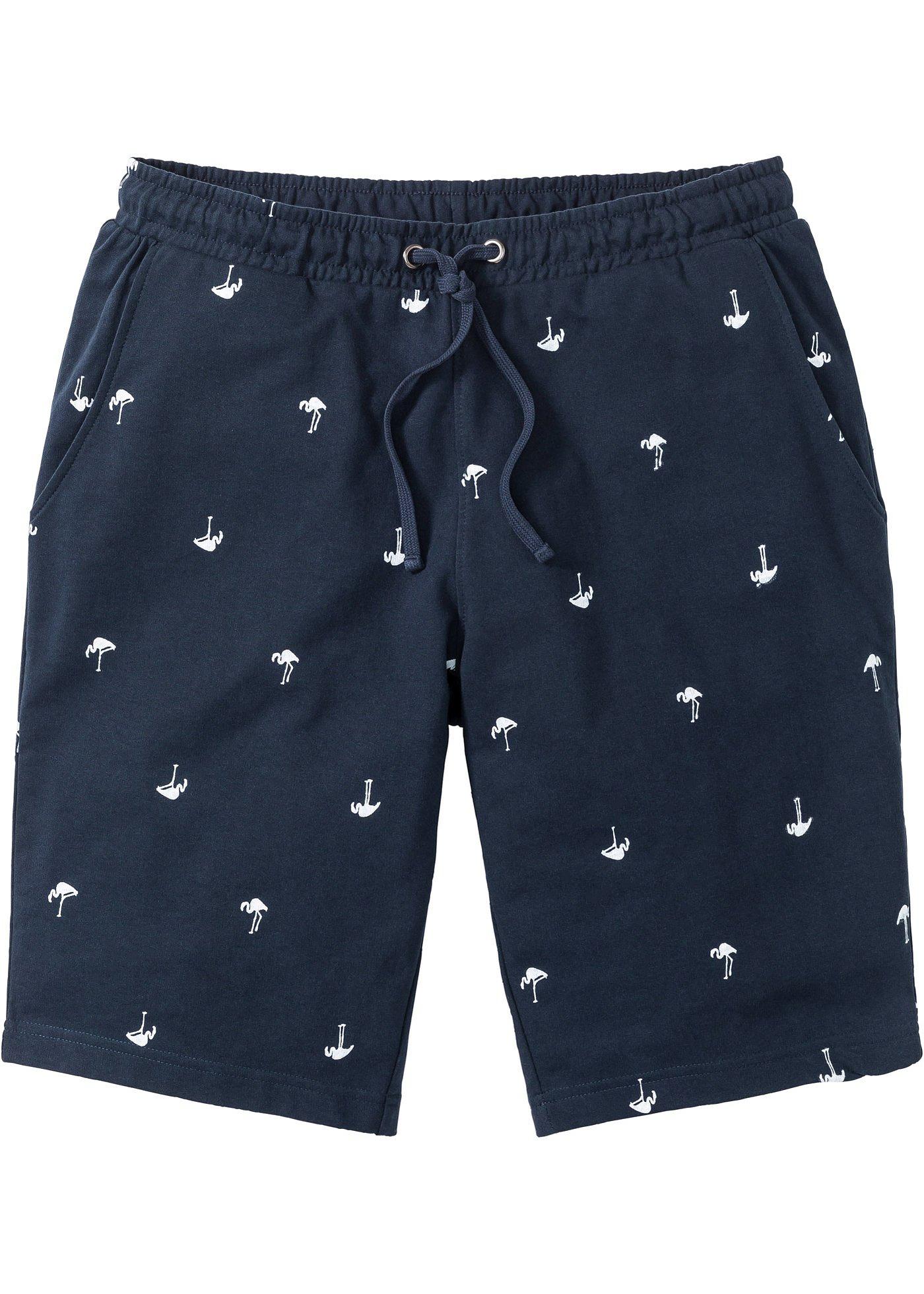 Bermuda en sweat à imprimé