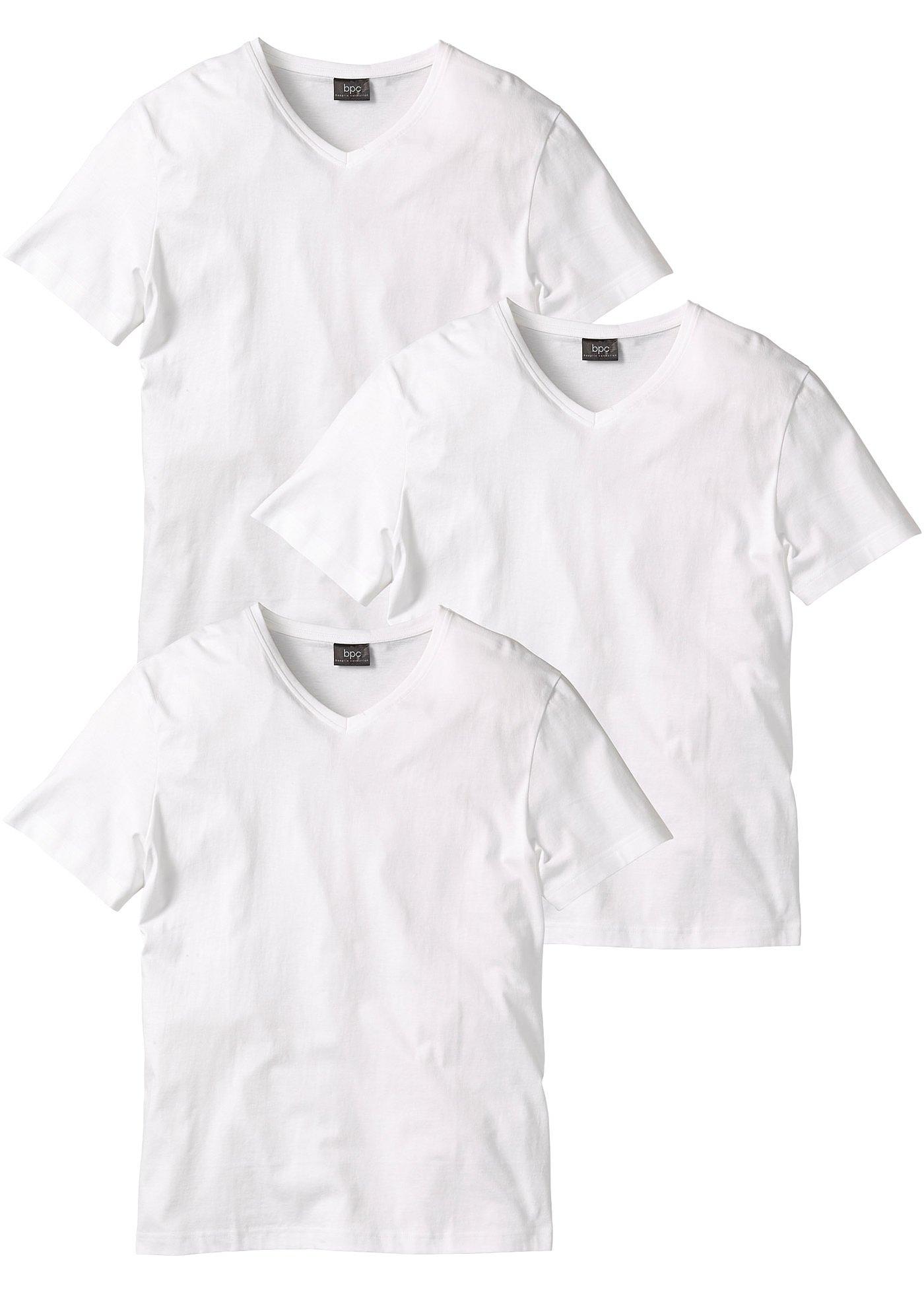 Lot de 3 T-shirts col en V