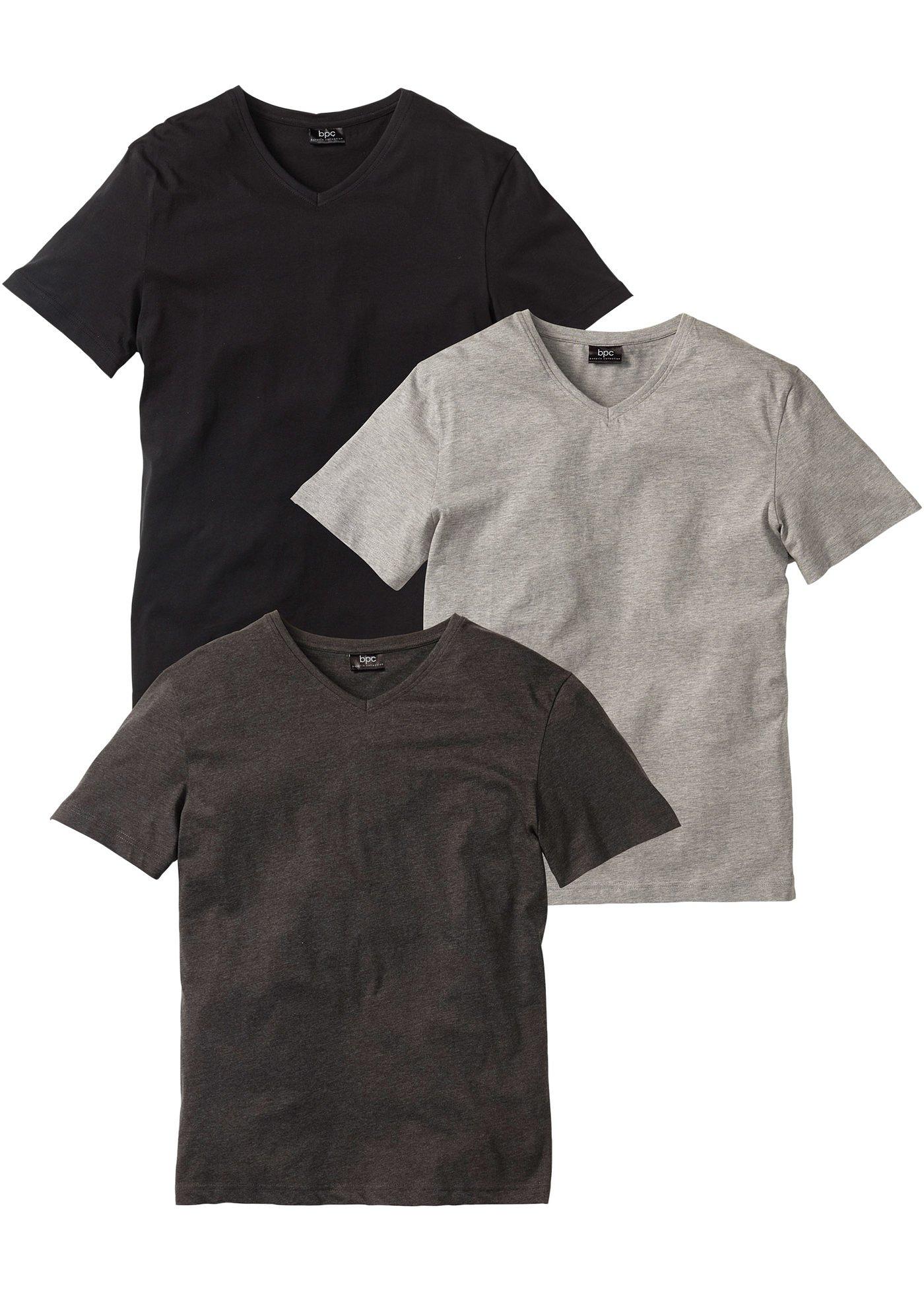 Lot de 3 T-shirts col en V
