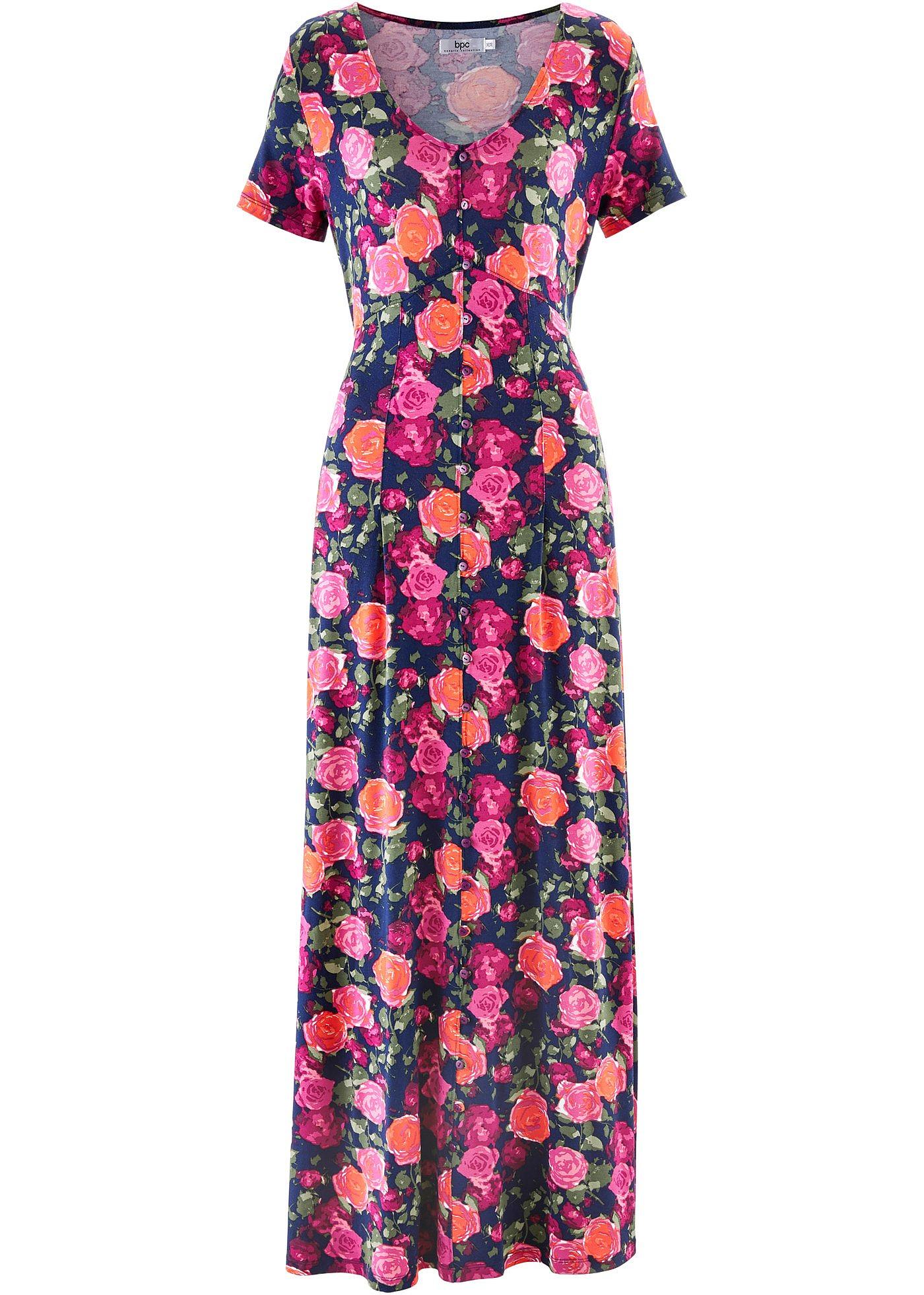 Robe longue manches courtes